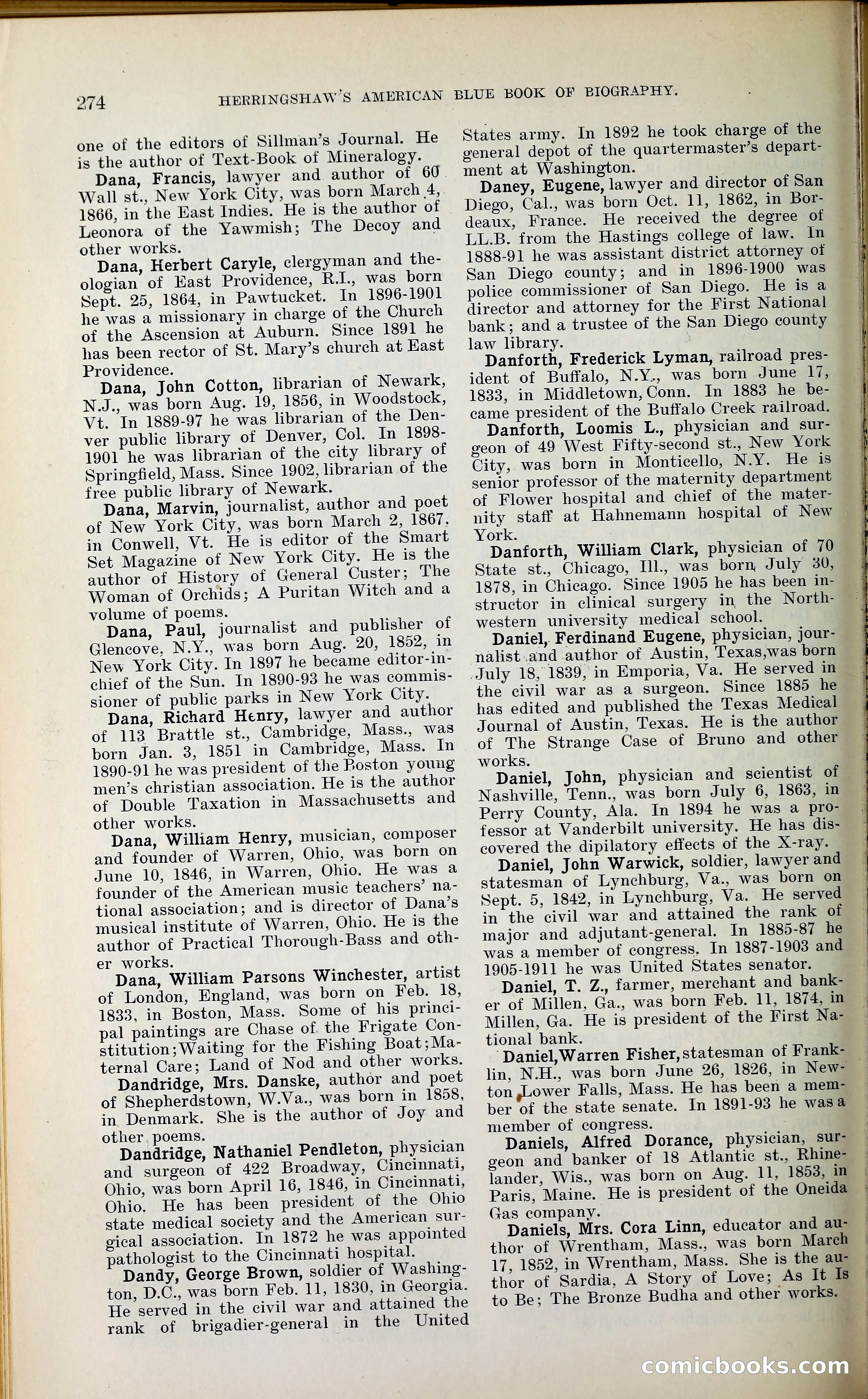Herringshaw's American Blue Book of Biography — page 289 of 394