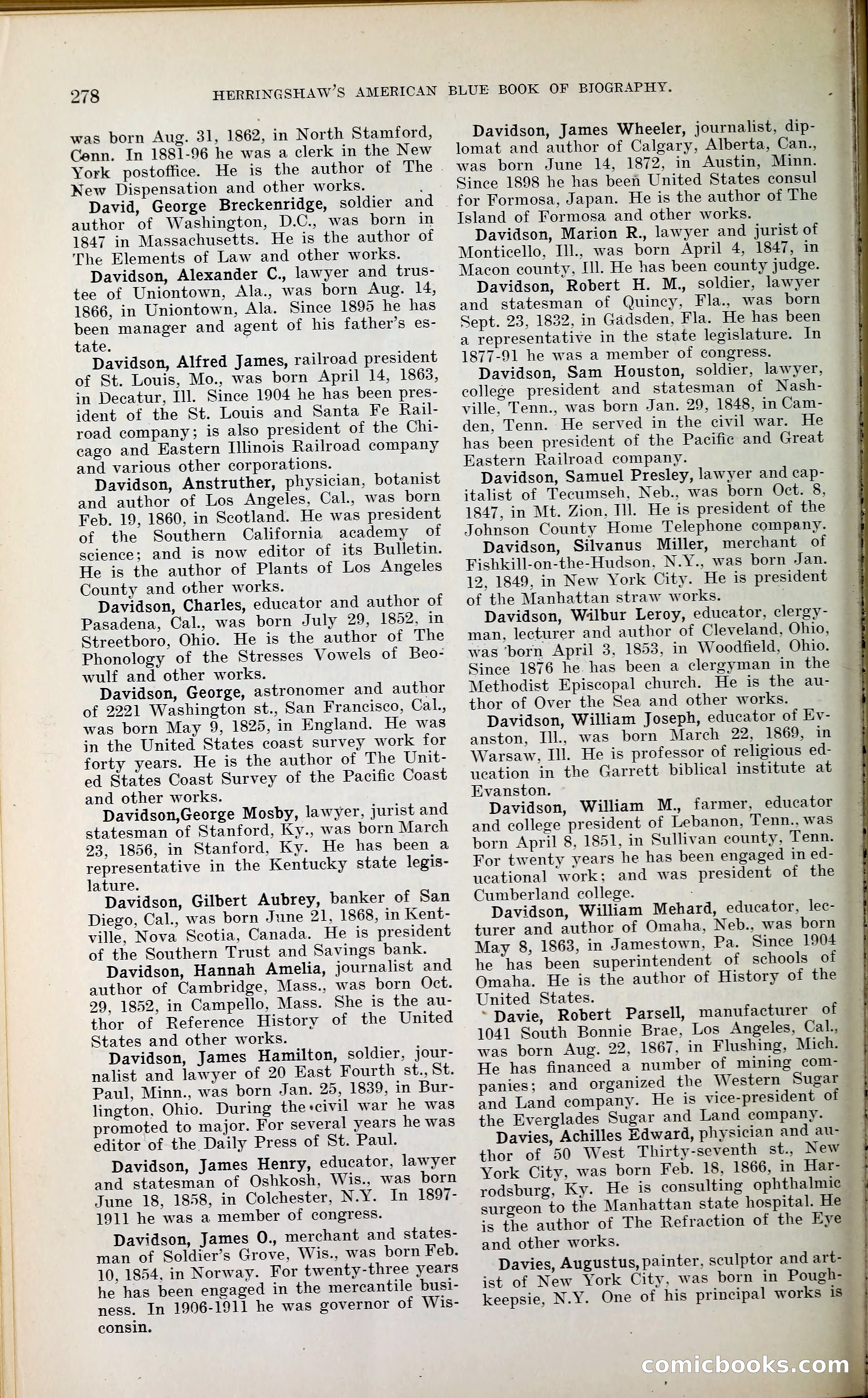 Herringshaw's American Blue Book of Biography — page 293 of 394