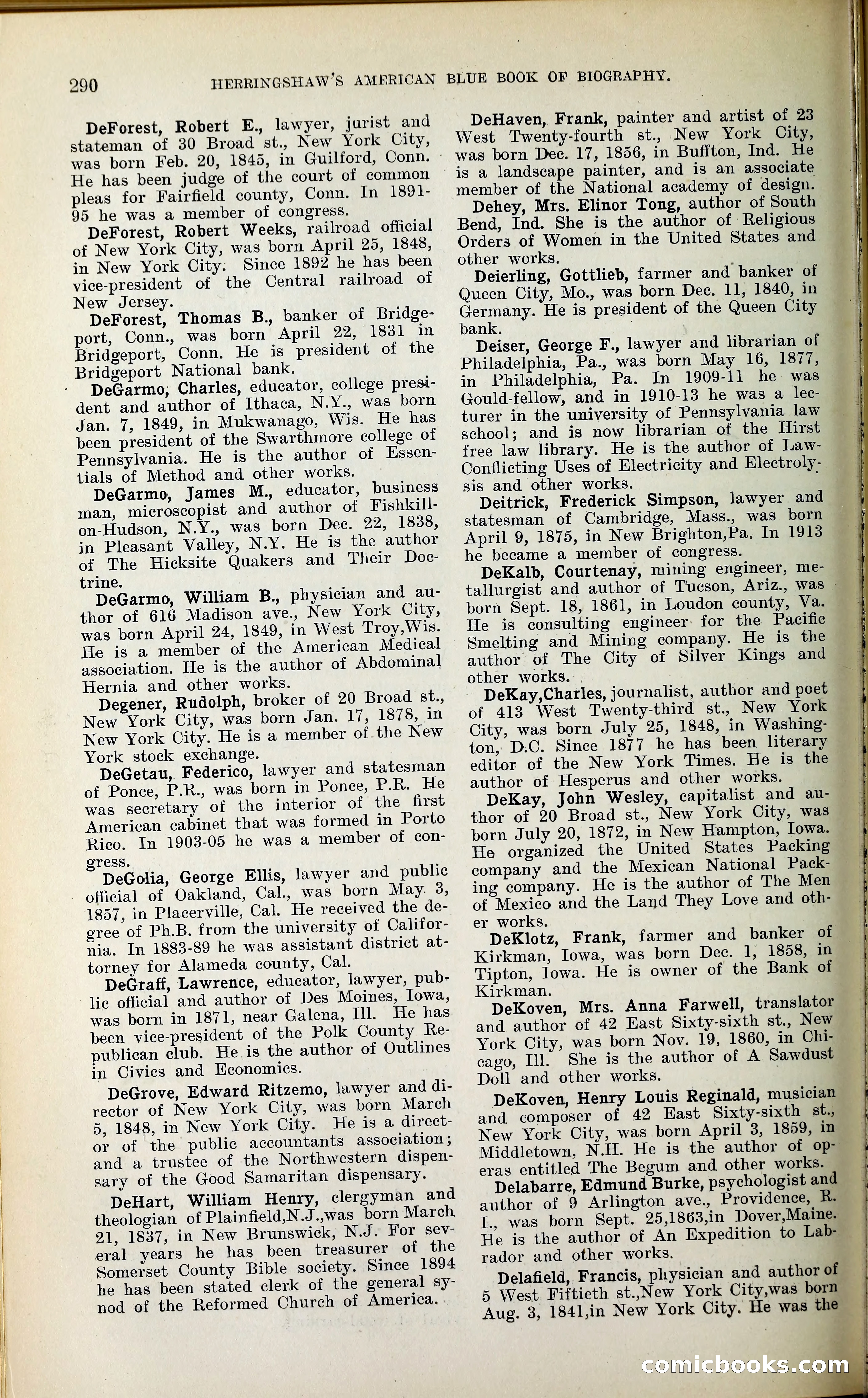 Herringshaw's American Blue Book of Biography — page 305 of 394