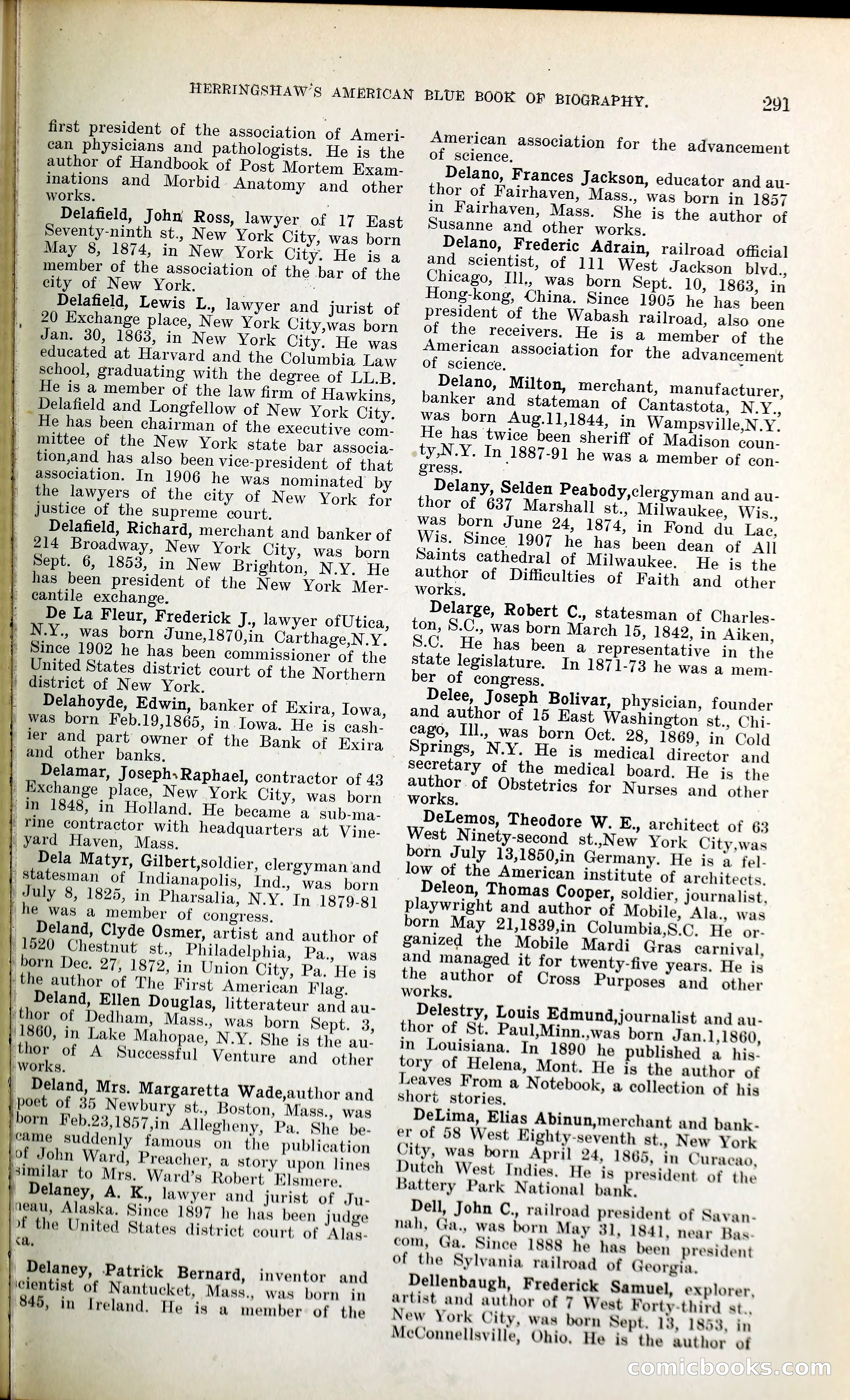 Herringshaw's American Blue Book of Biography — page 306 of 394