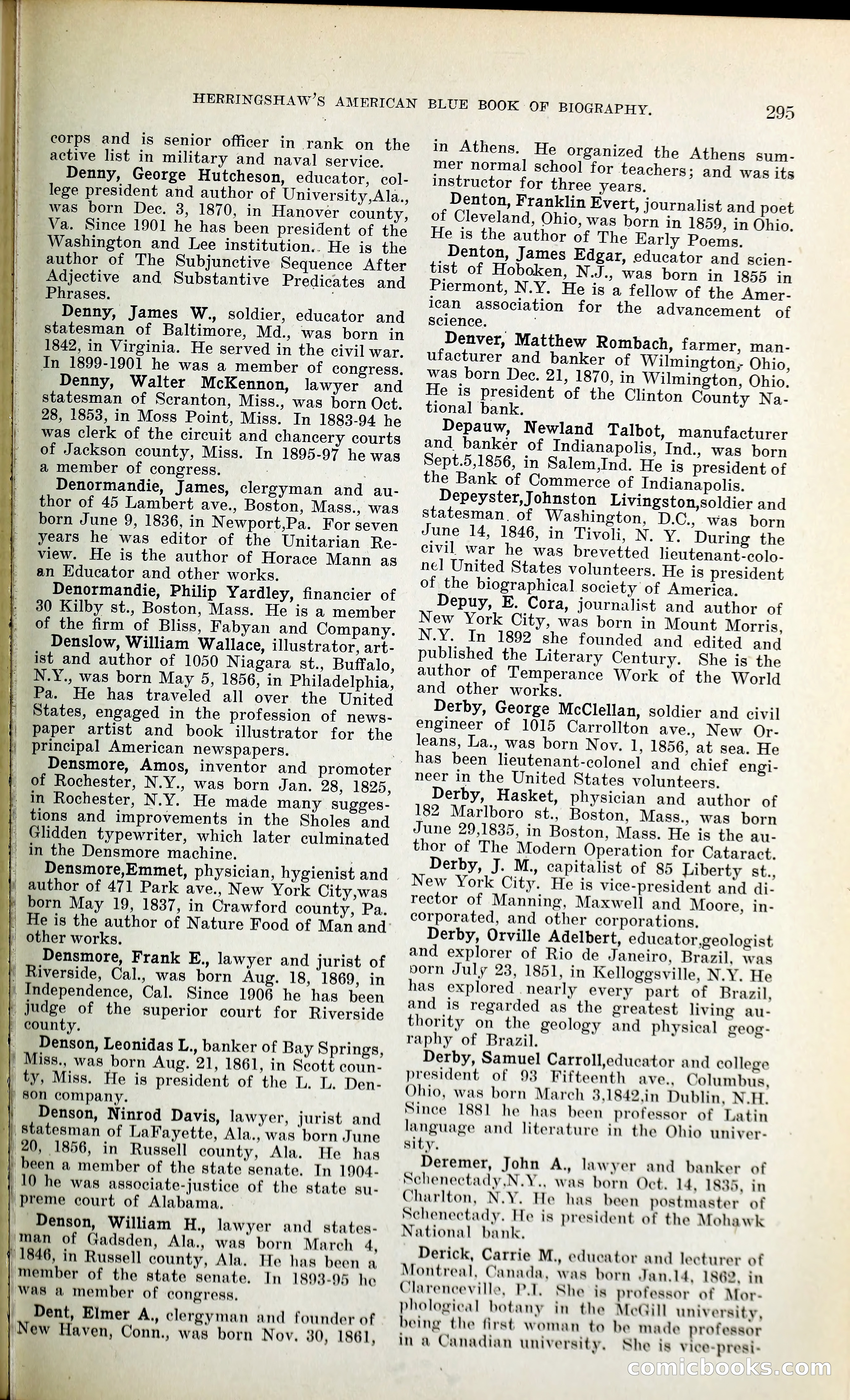 Herringshaw's American Blue Book of Biography — page 310 of 394