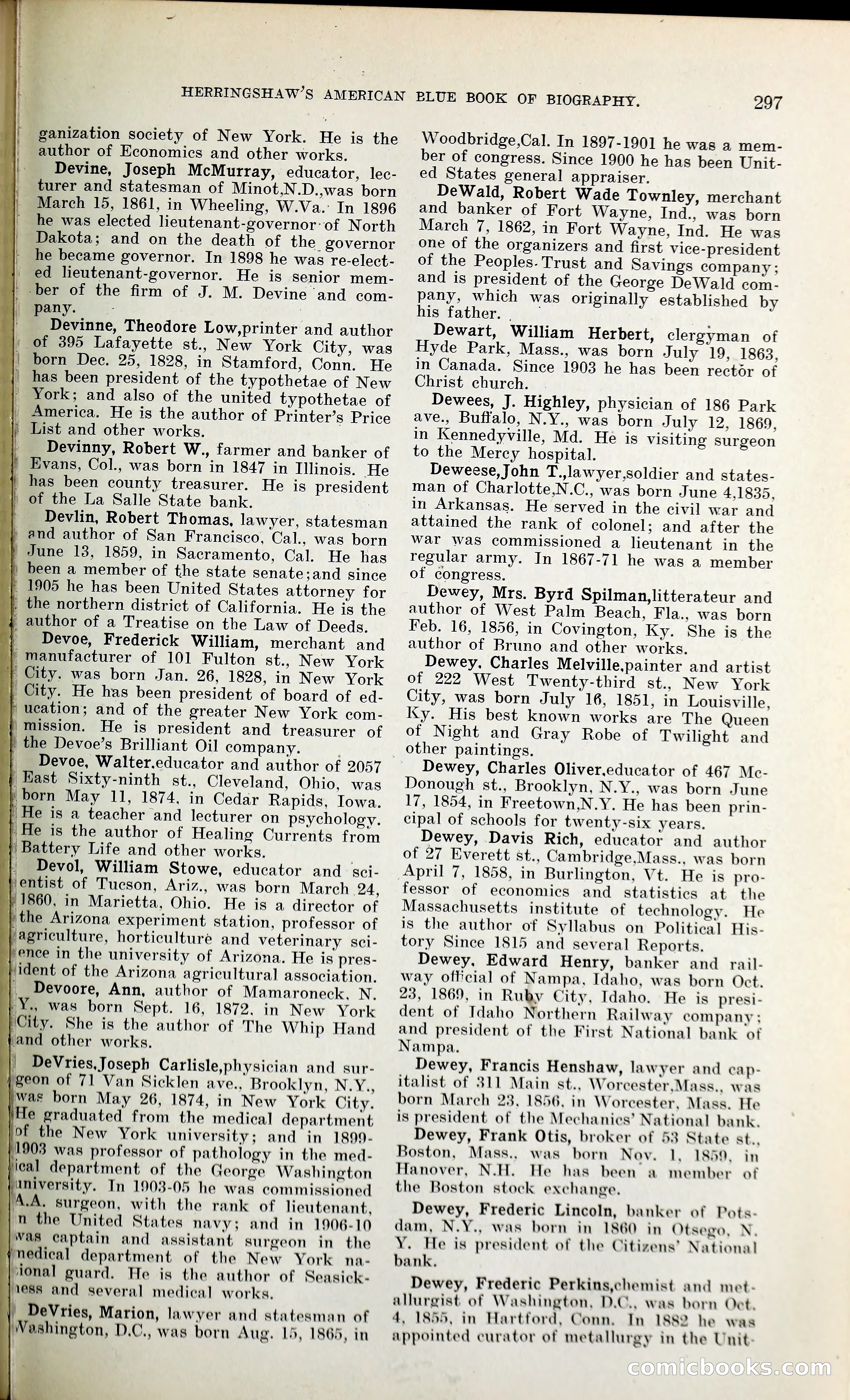 Herringshaw's American Blue Book of Biography — page 312 of 394