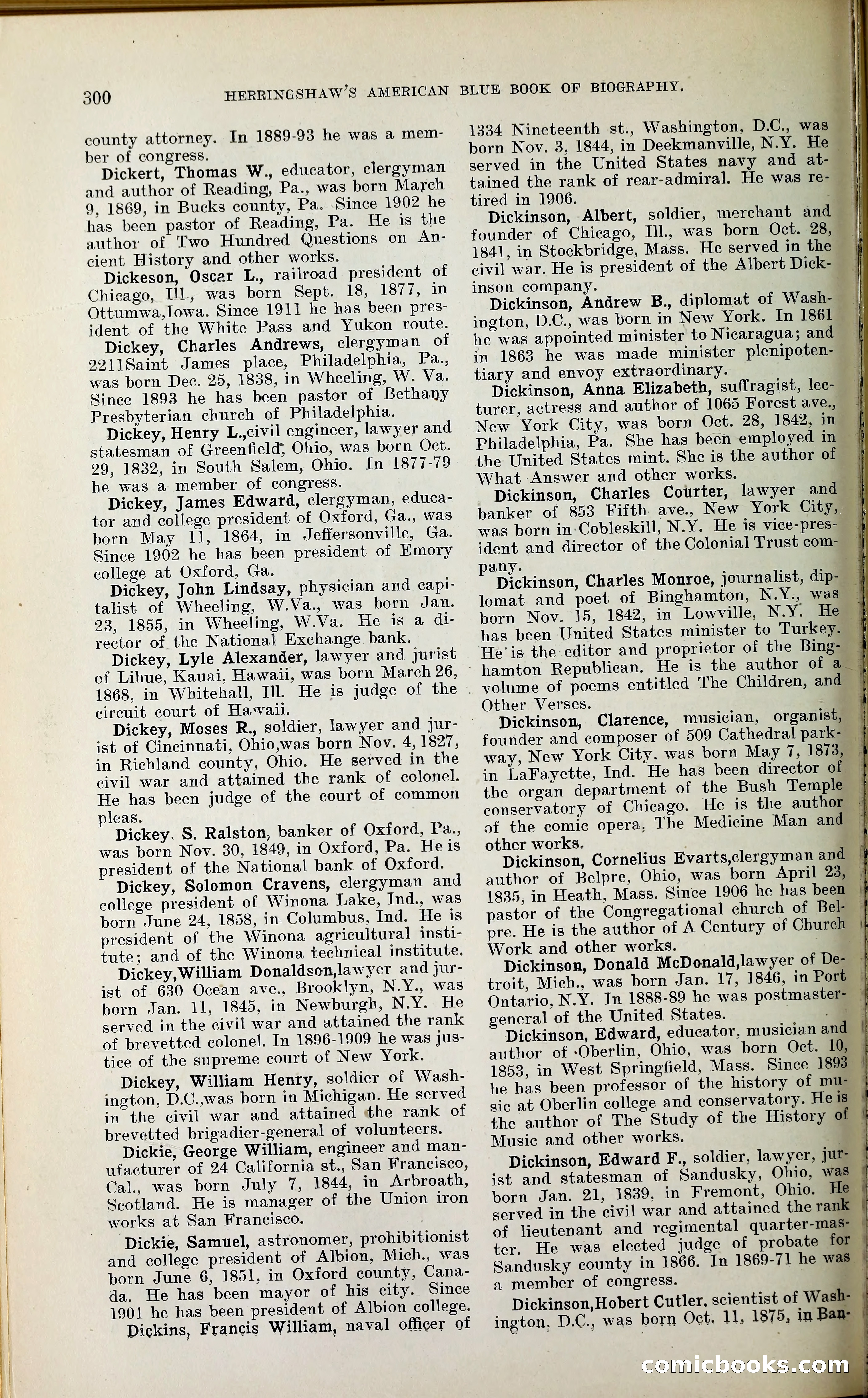 Herringshaw's American Blue Book of Biography — page 315 of 394