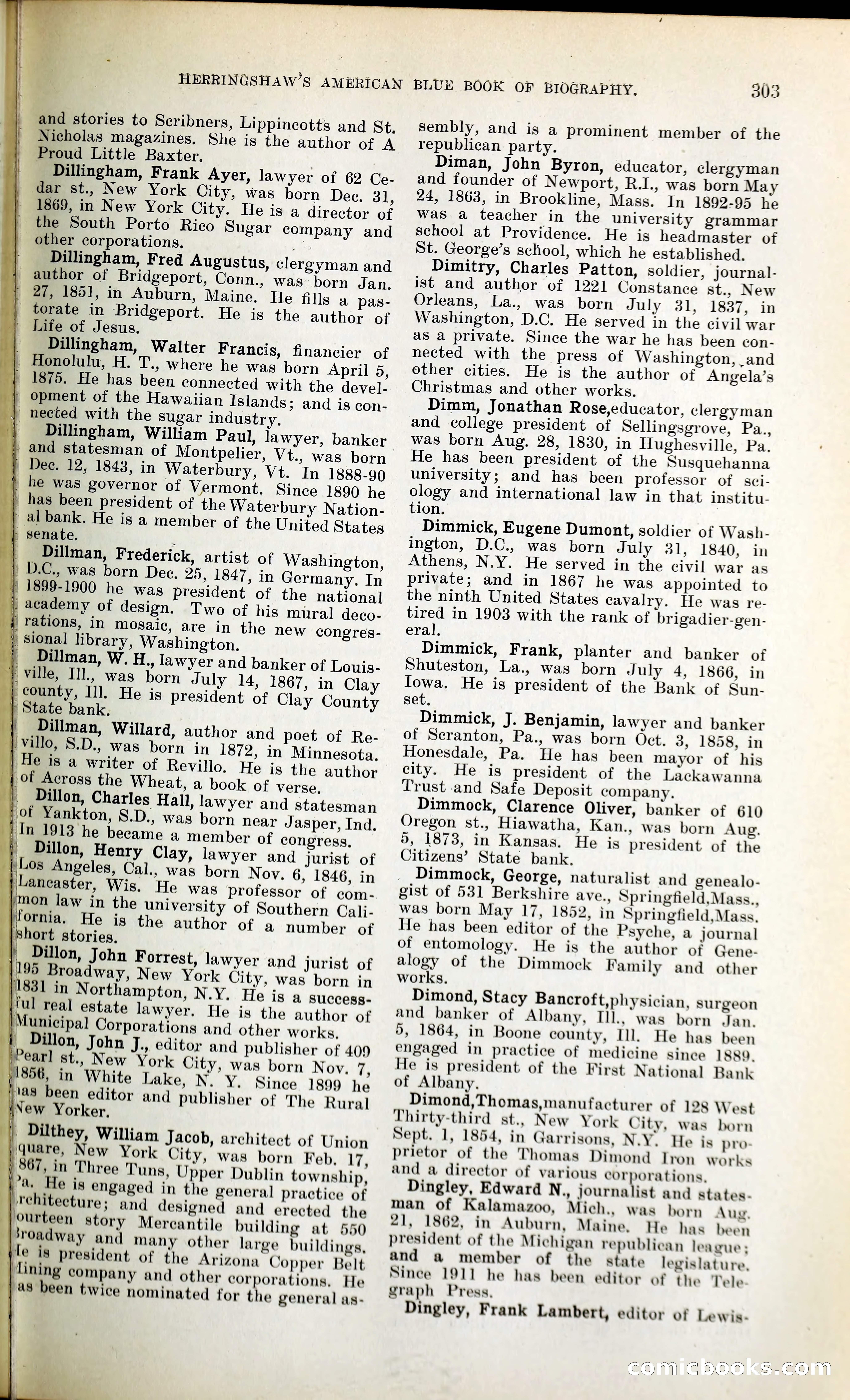 Herringshaw's American Blue Book of Biography — page 318 of 394