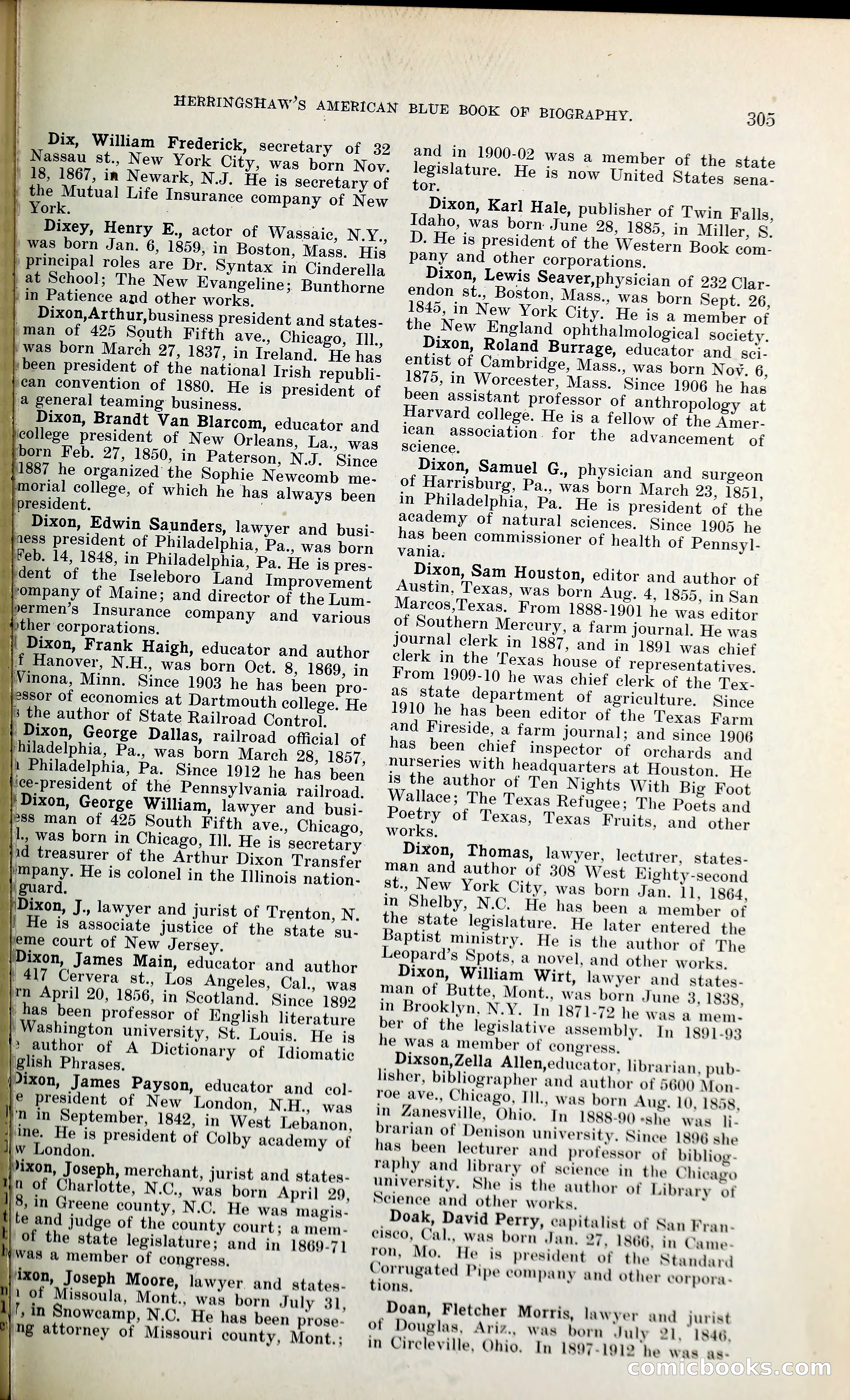 Herringshaw's American Blue Book of Biography — page 320 of 394