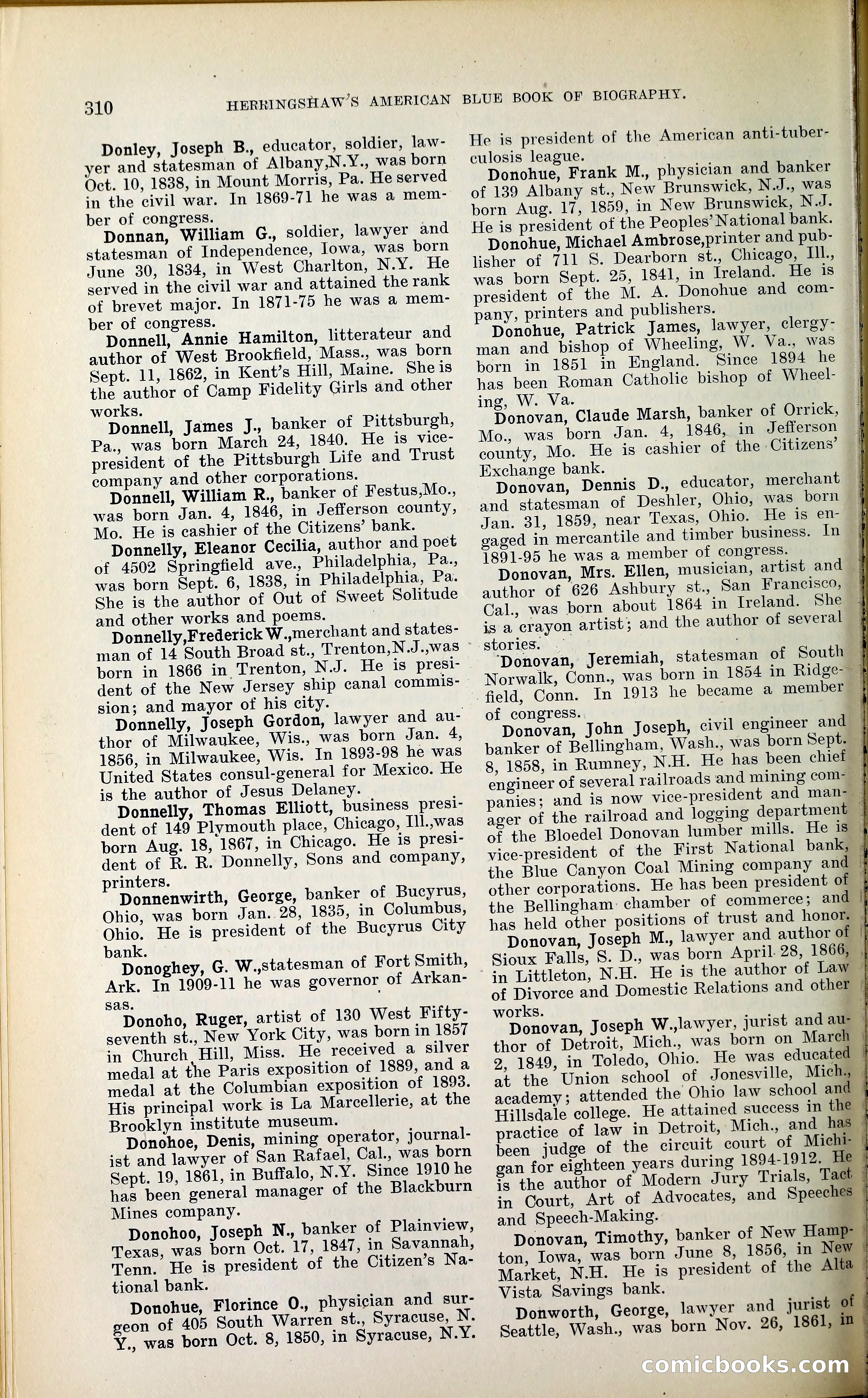 Herringshaw's American Blue Book of Biography — page 325 of 394