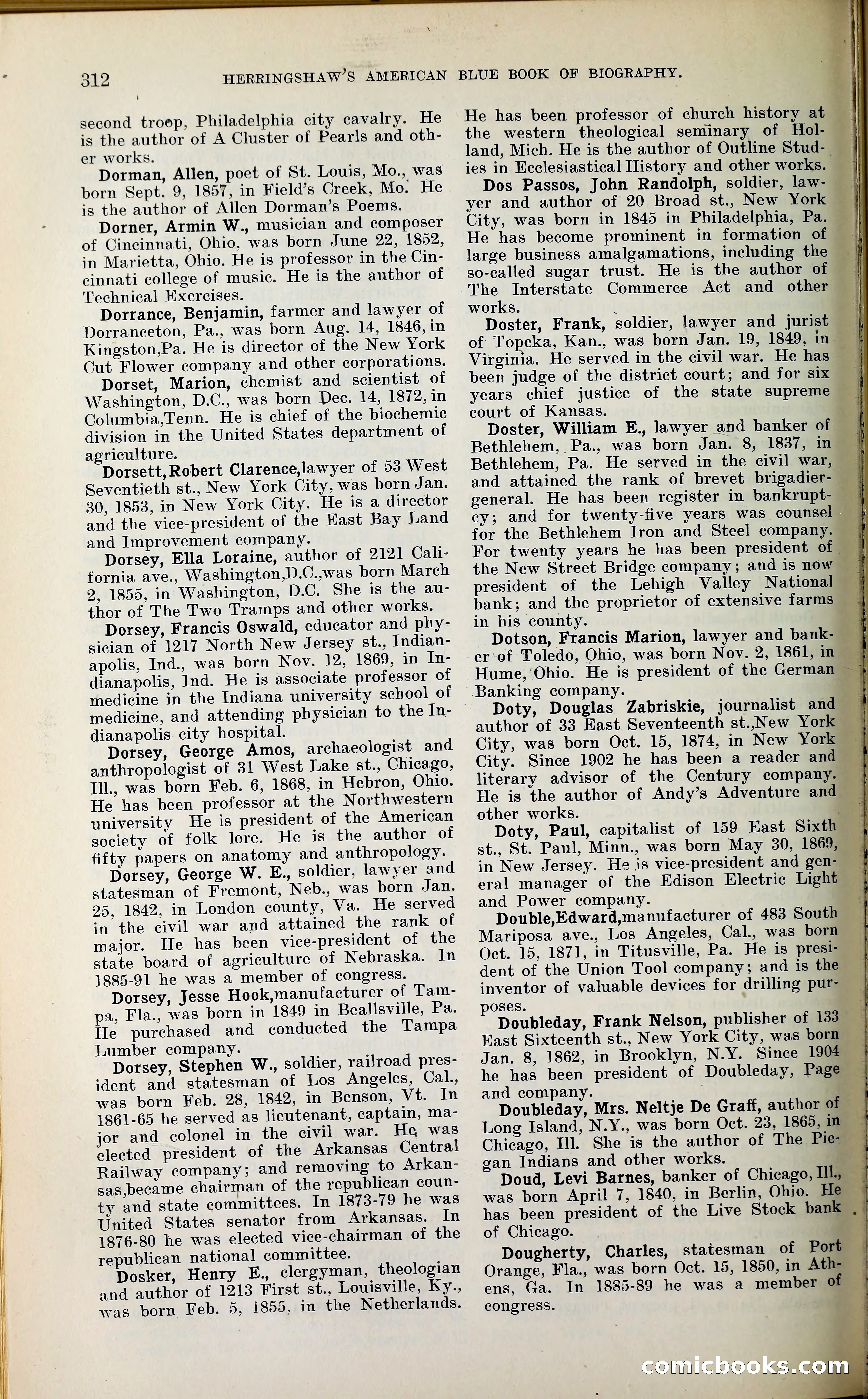 Herringshaw's American Blue Book of Biography — page 327 of 394