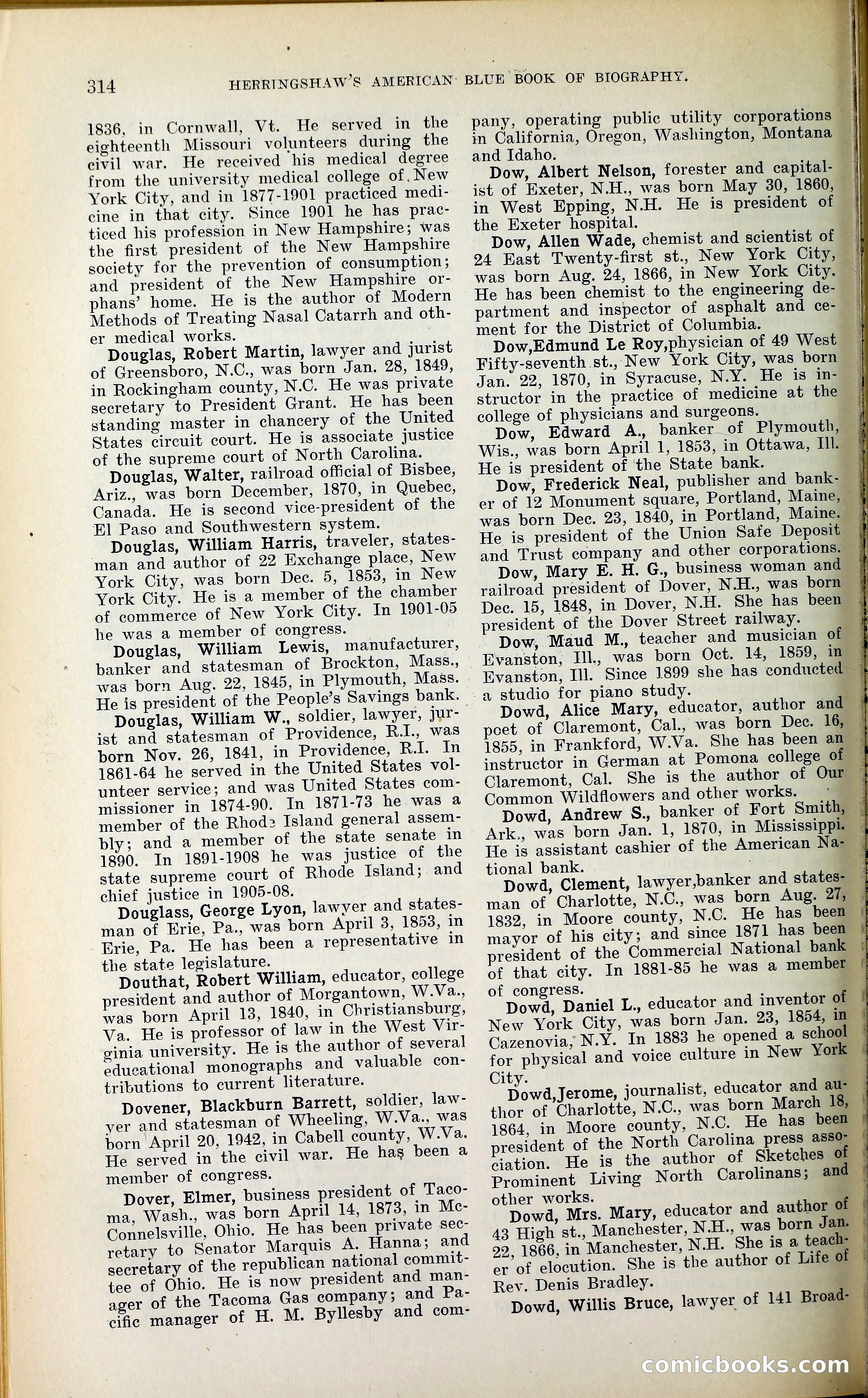 Herringshaw's American Blue Book of Biography — page 329 of 394