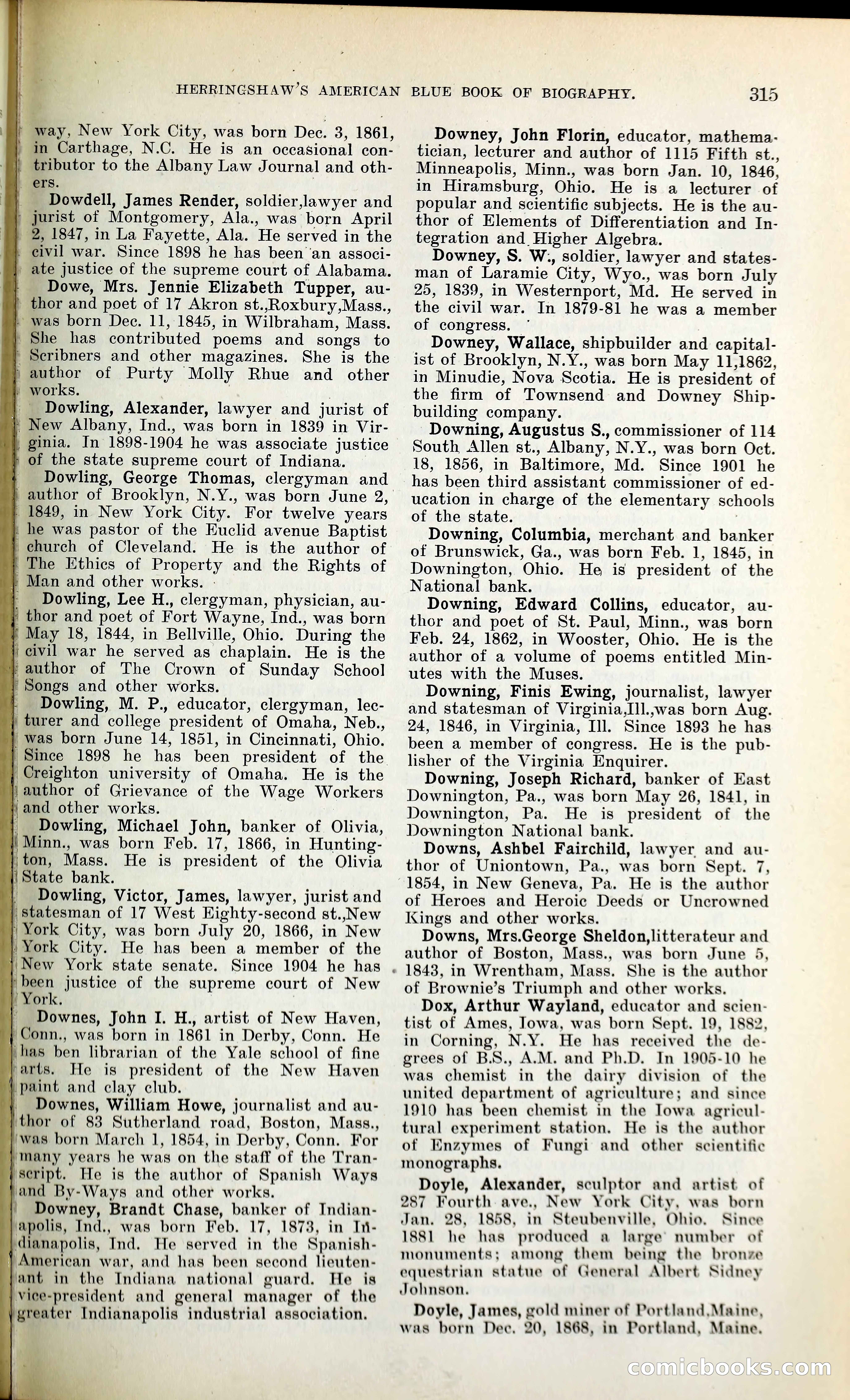 Herringshaw's American Blue Book of Biography — page 330 of 394