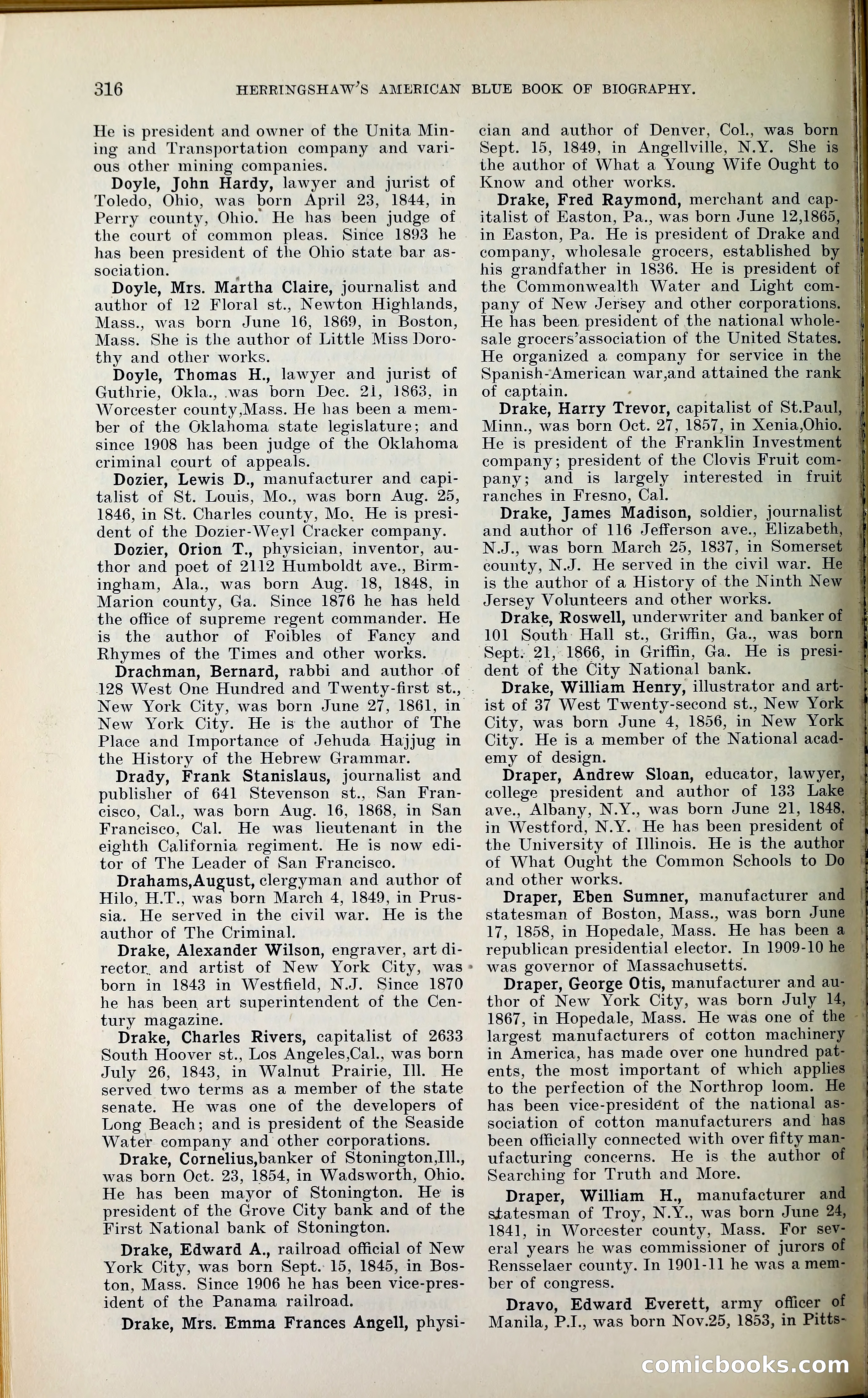 Herringshaw's American Blue Book of Biography — page 331 of 394
