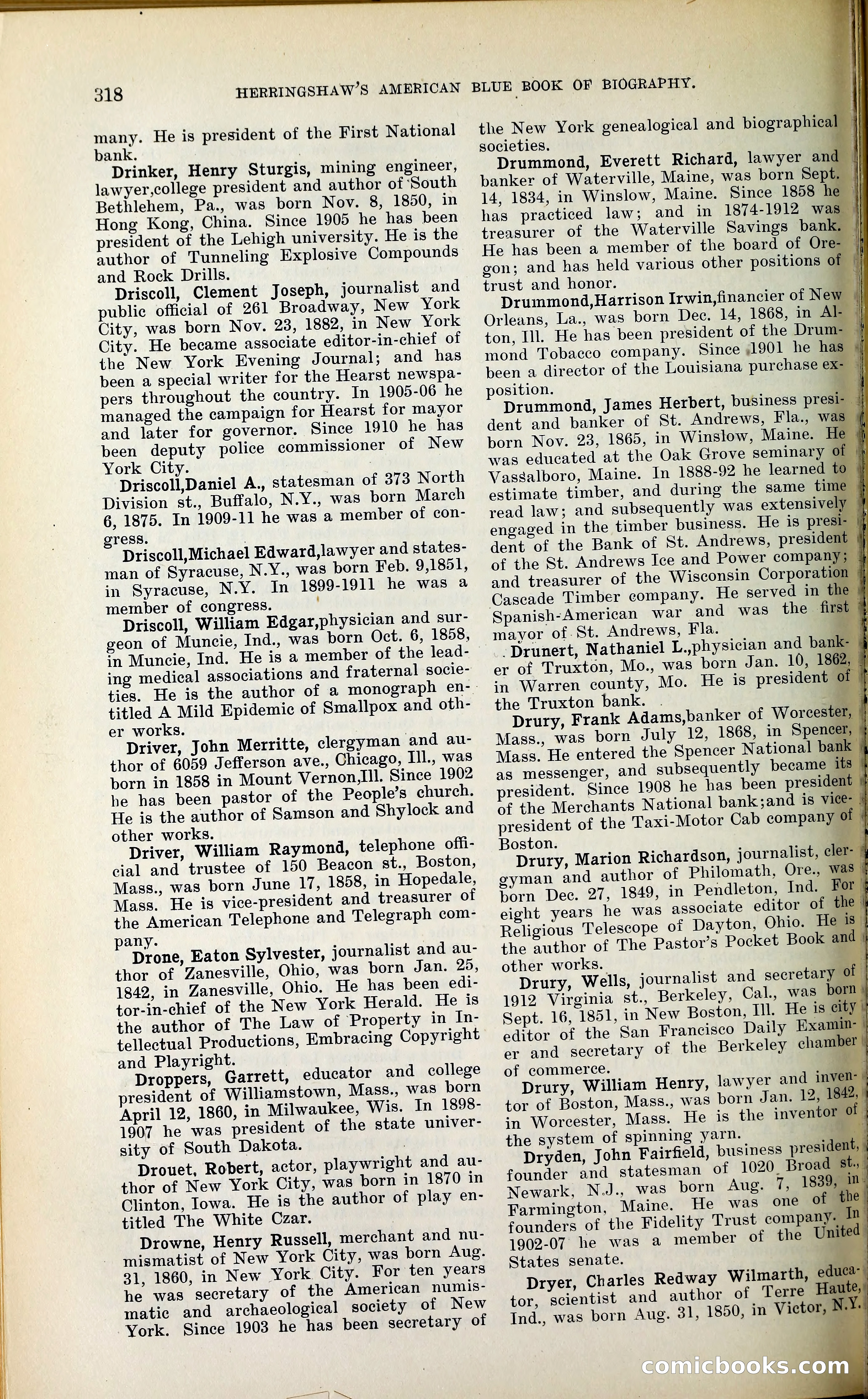Herringshaw's American Blue Book of Biography — page 333 of 394