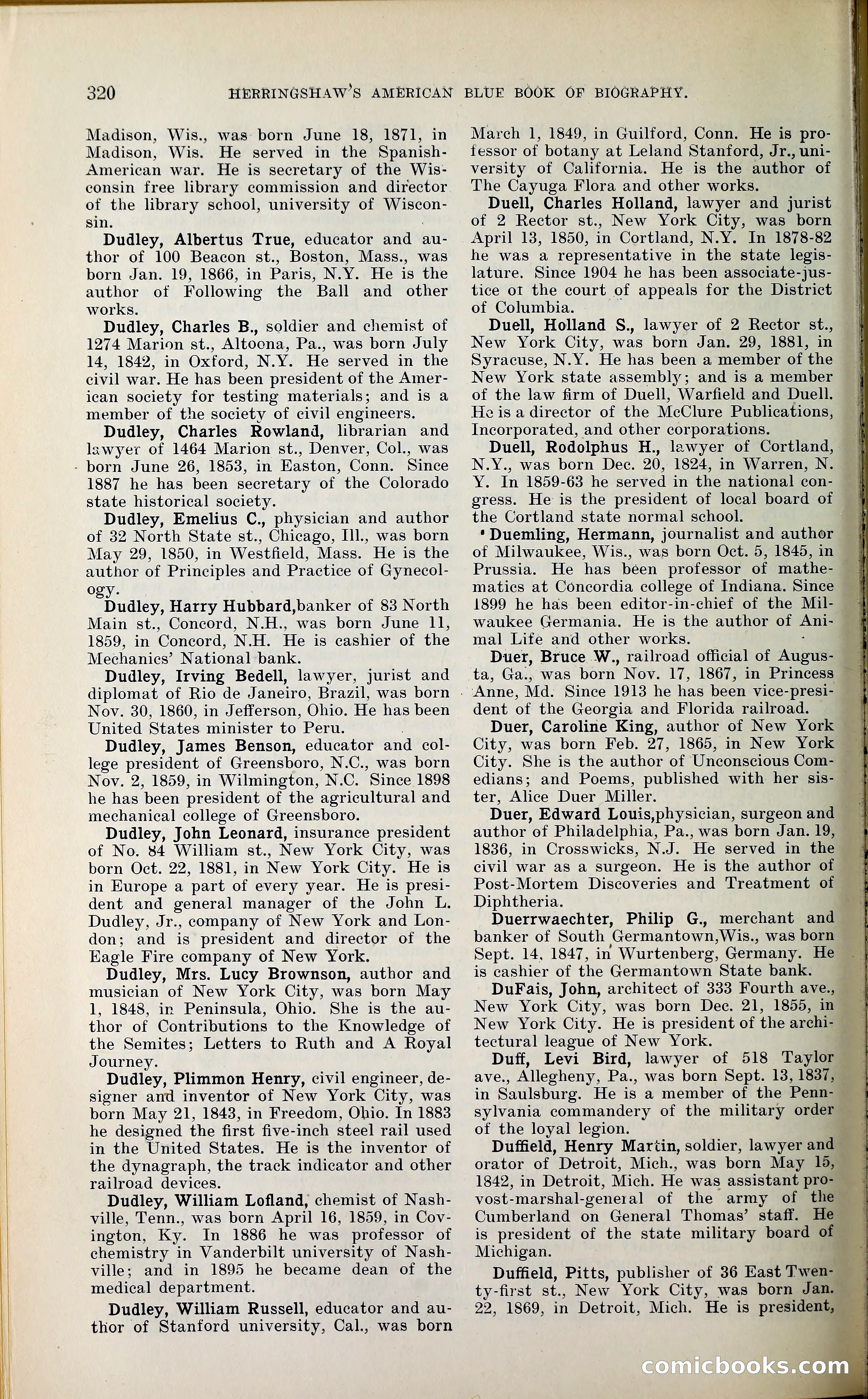 Herringshaw's American Blue Book of Biography — page 335 of 394
