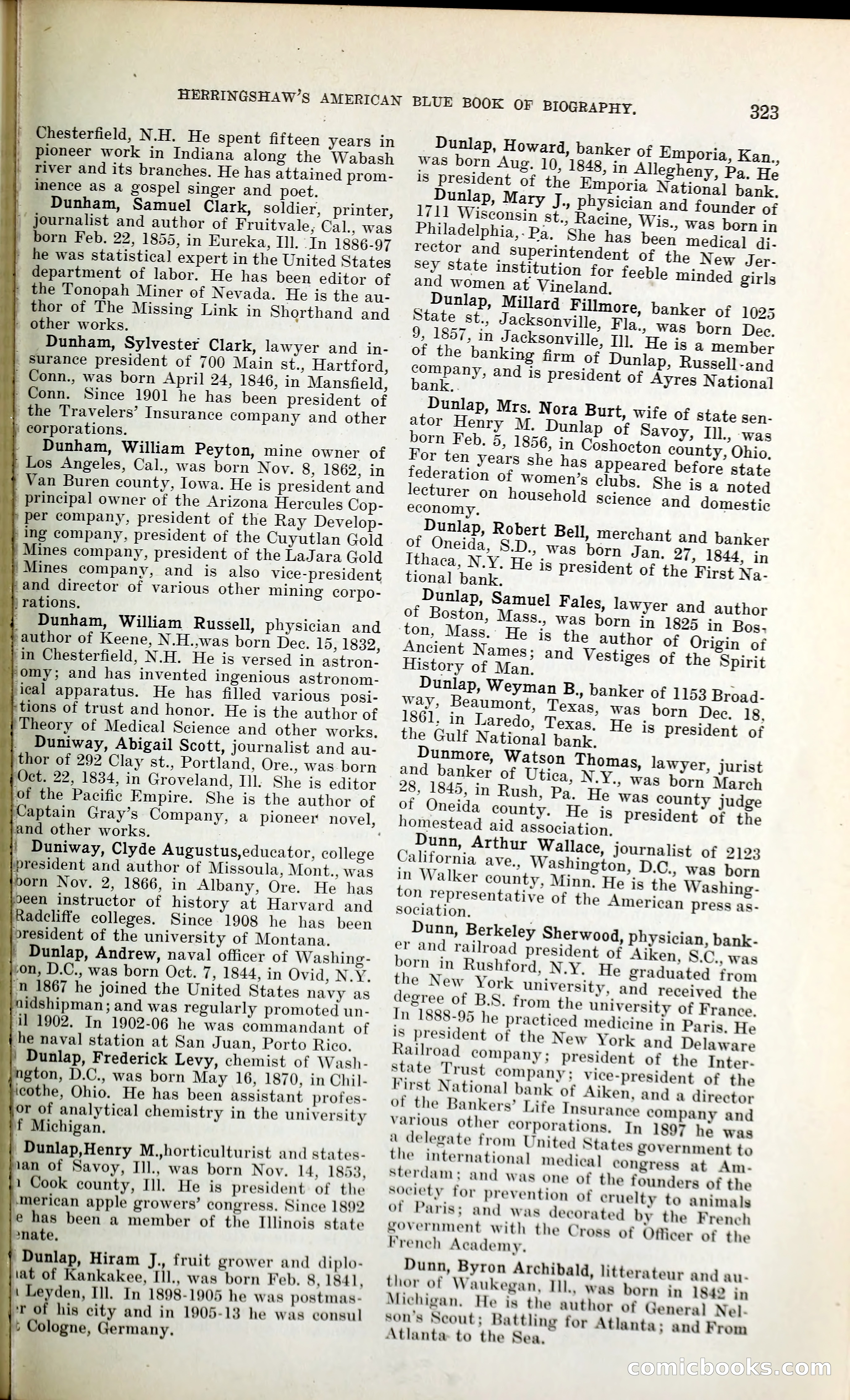 Herringshaw's American Blue Book of Biography — page 338 of 394