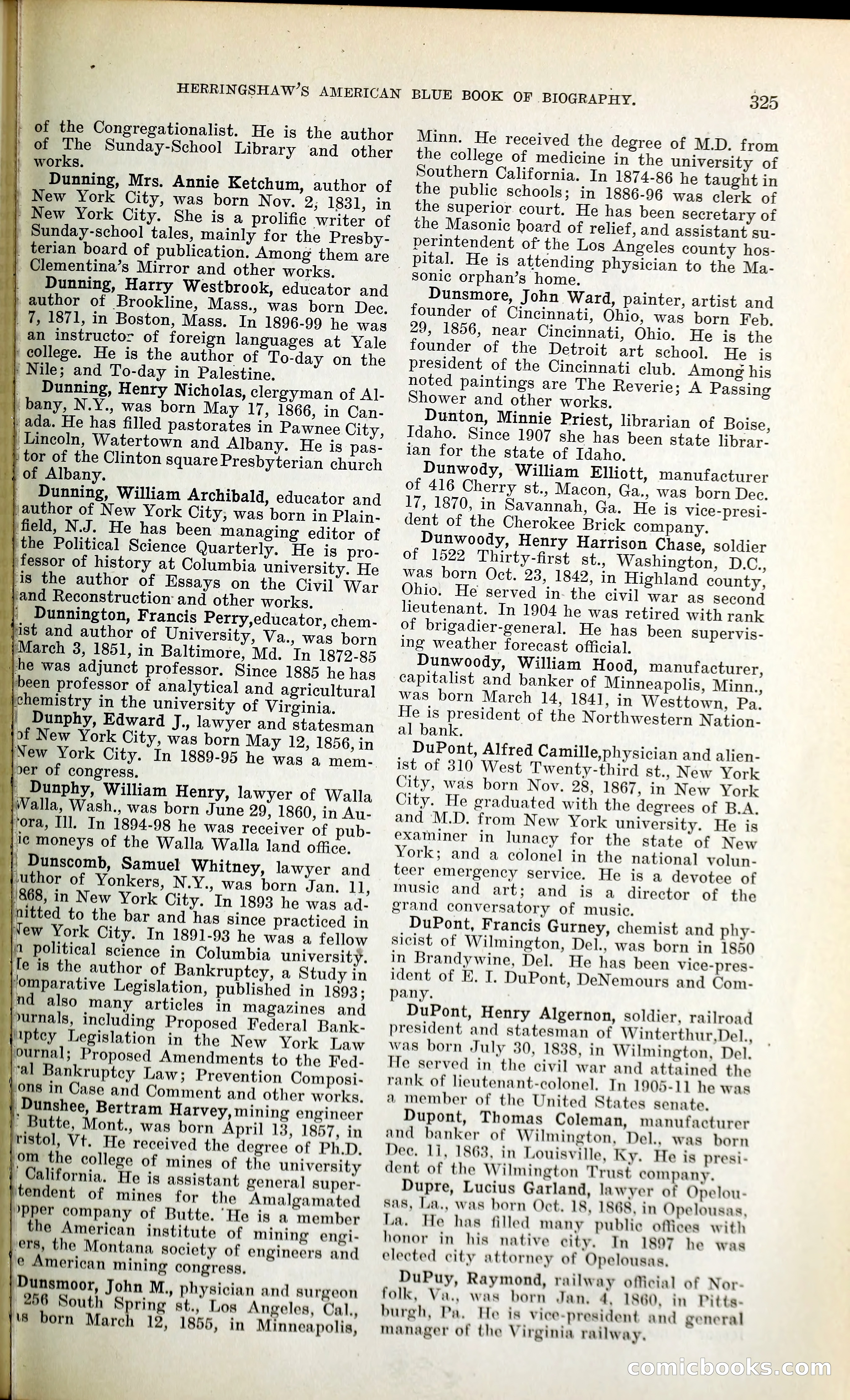 Herringshaw's American Blue Book of Biography — page 340 of 394