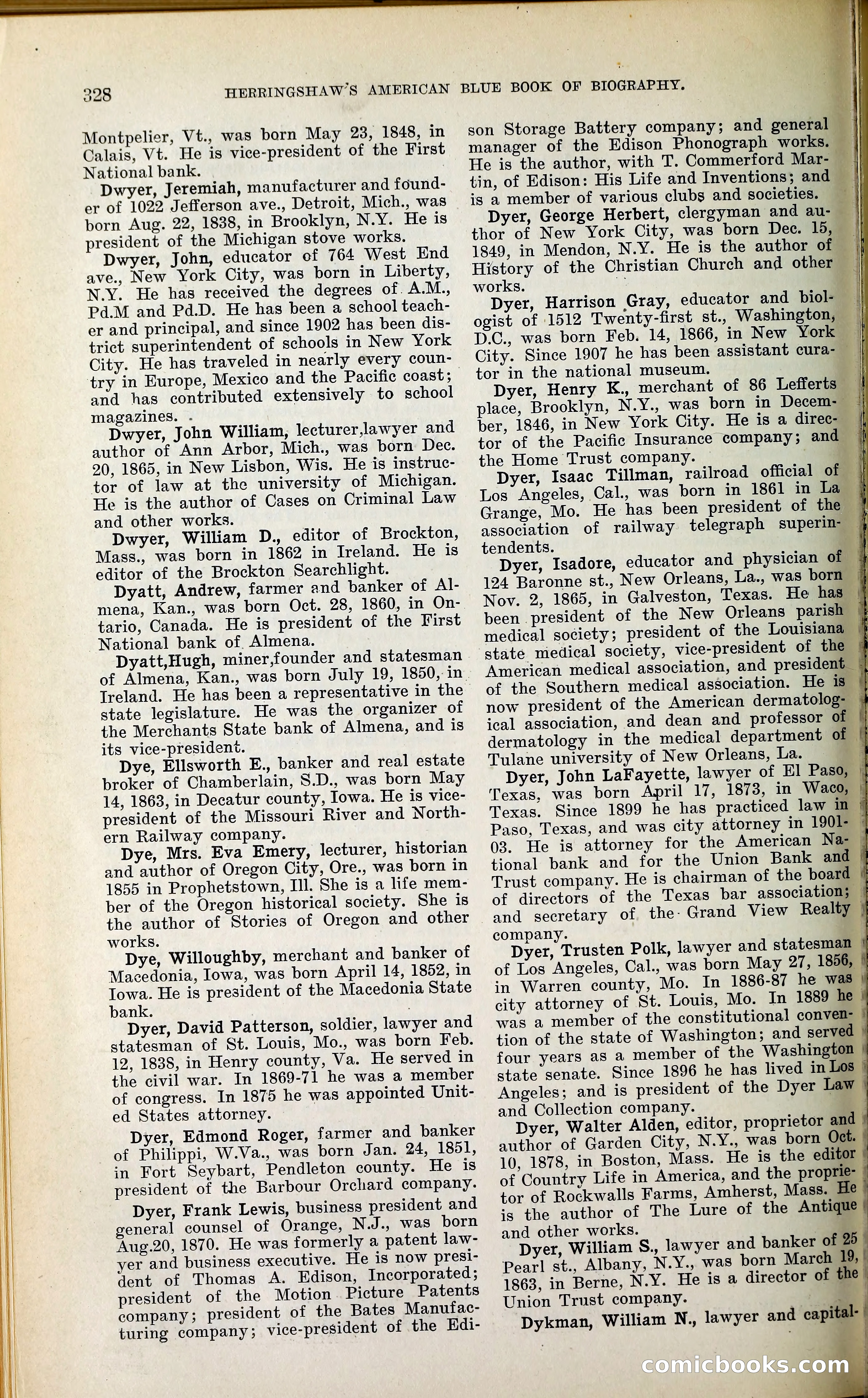 Herringshaw's American Blue Book of Biography — page 343 of 394