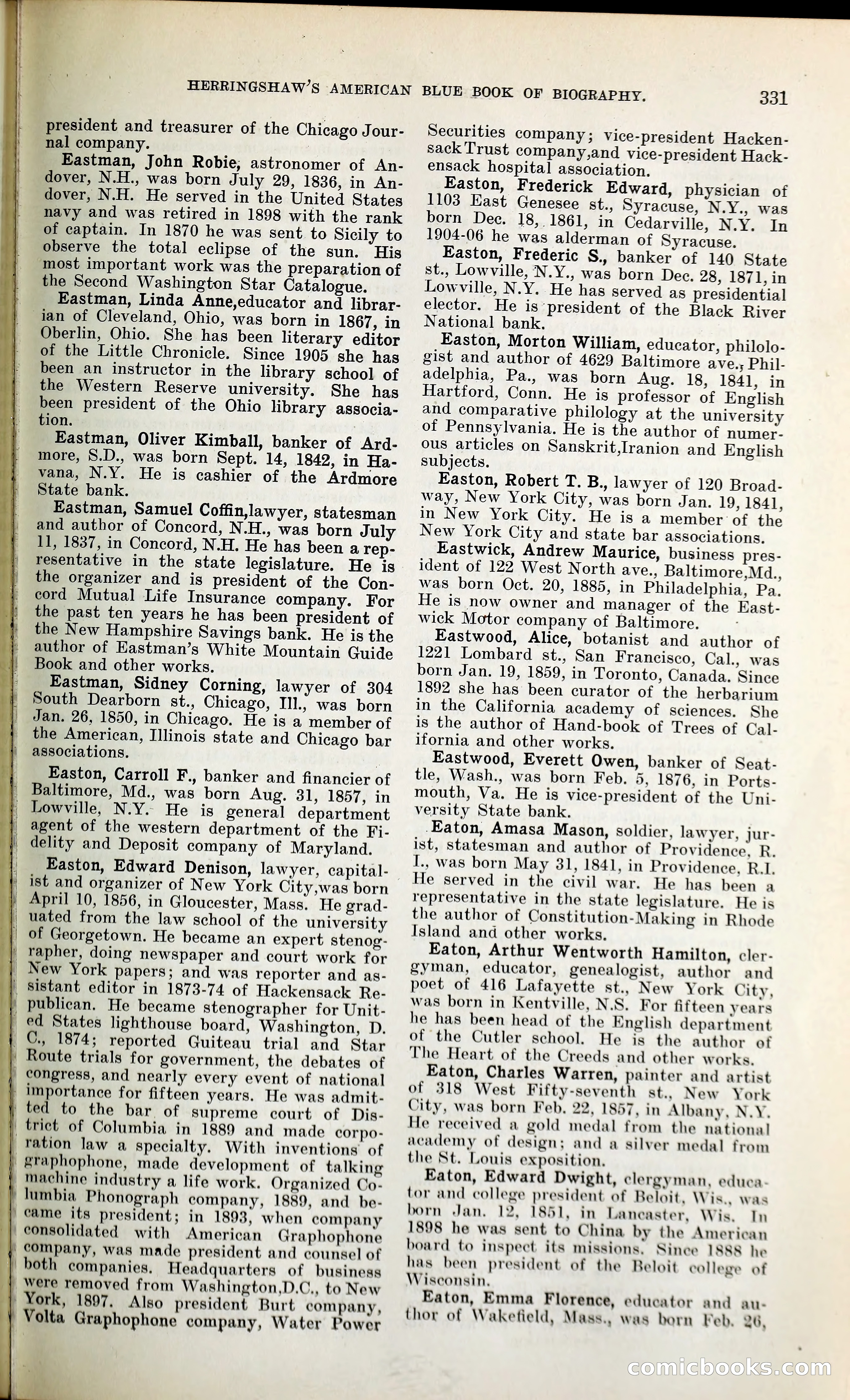 Herringshaw's American Blue Book of Biography — page 346 of 394