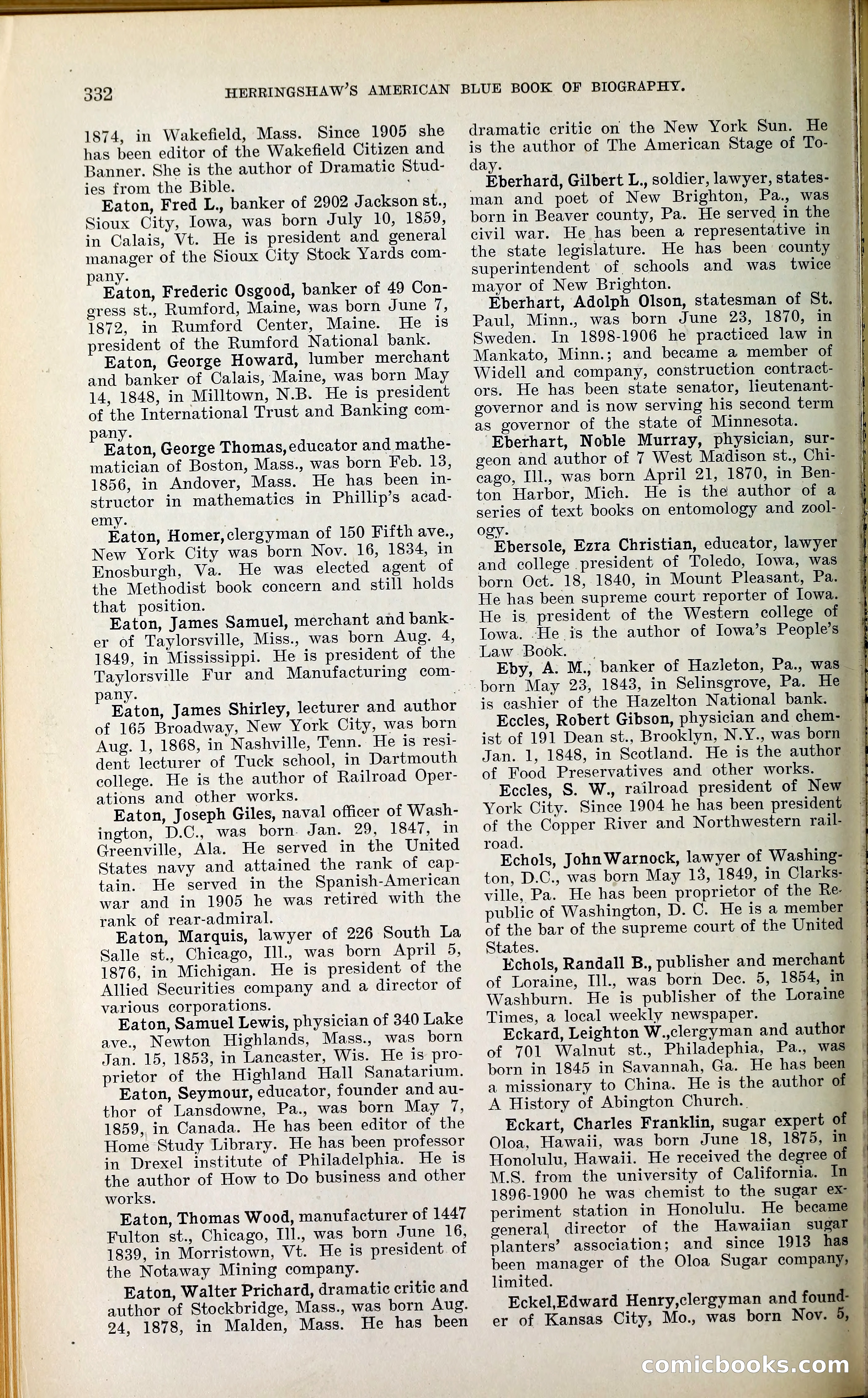 Herringshaw's American Blue Book of Biography — page 347 of 394