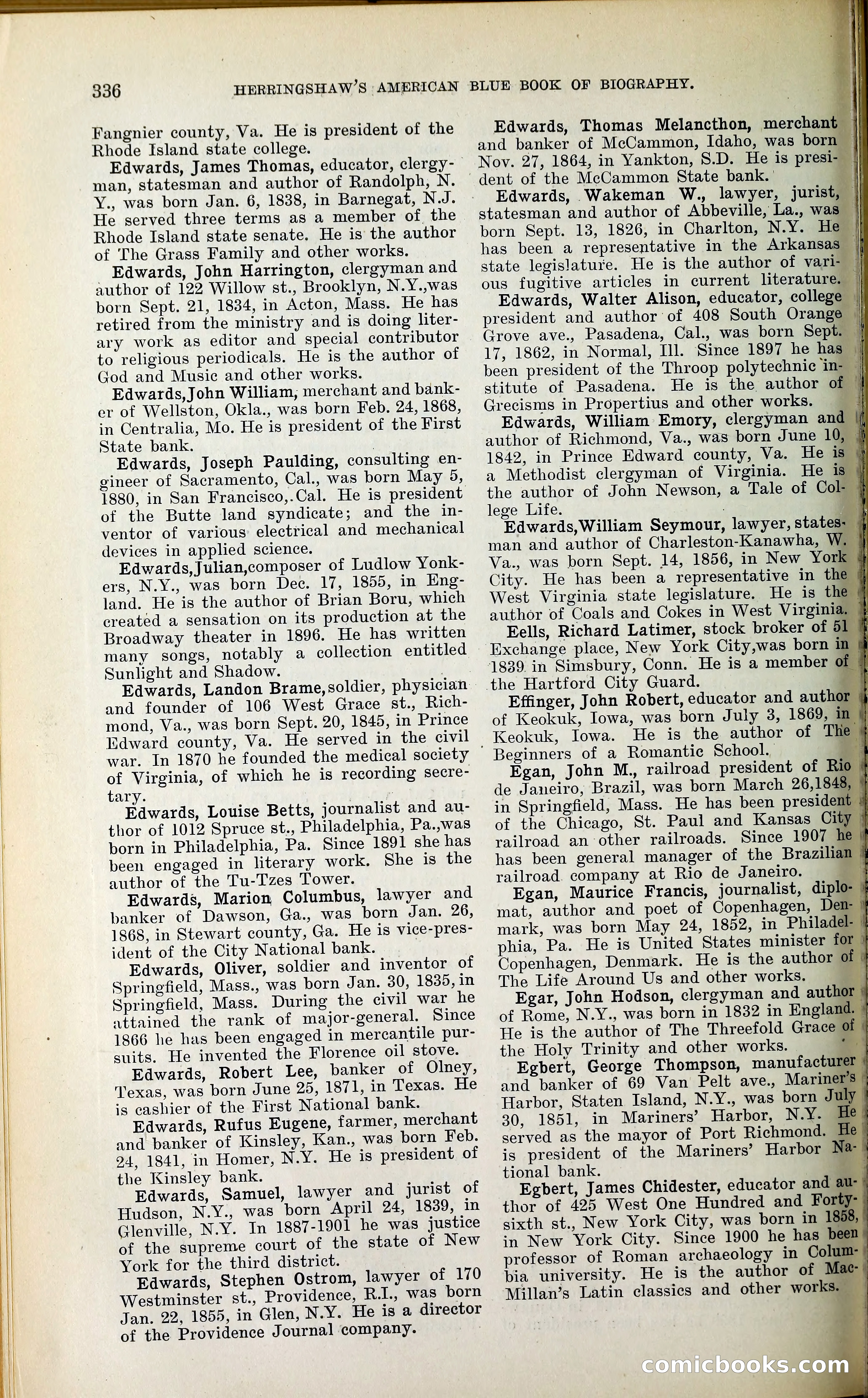 Herringshaw's American Blue Book of Biography — page 351 of 394
