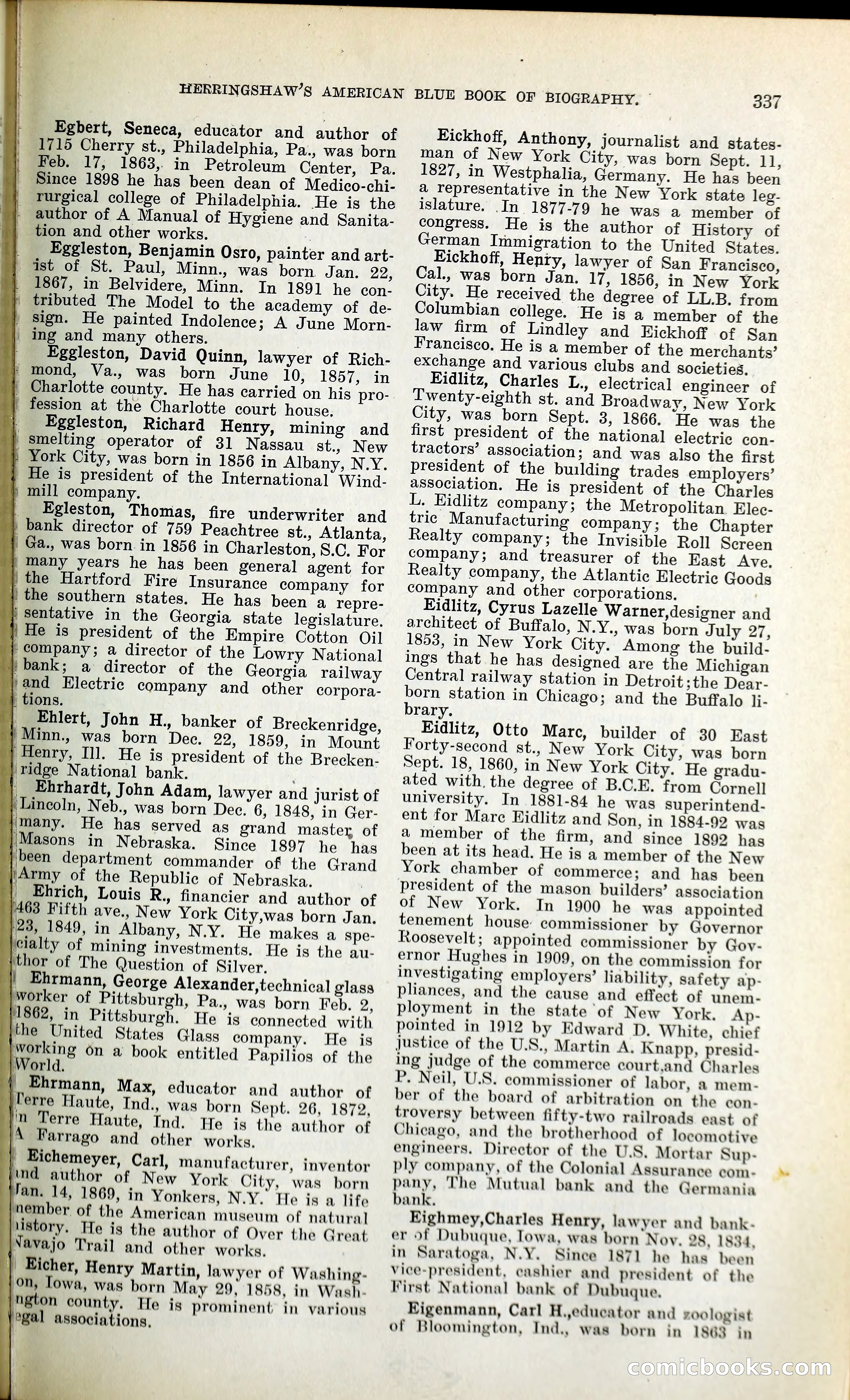 Herringshaw's American Blue Book of Biography — page 352 of 394
