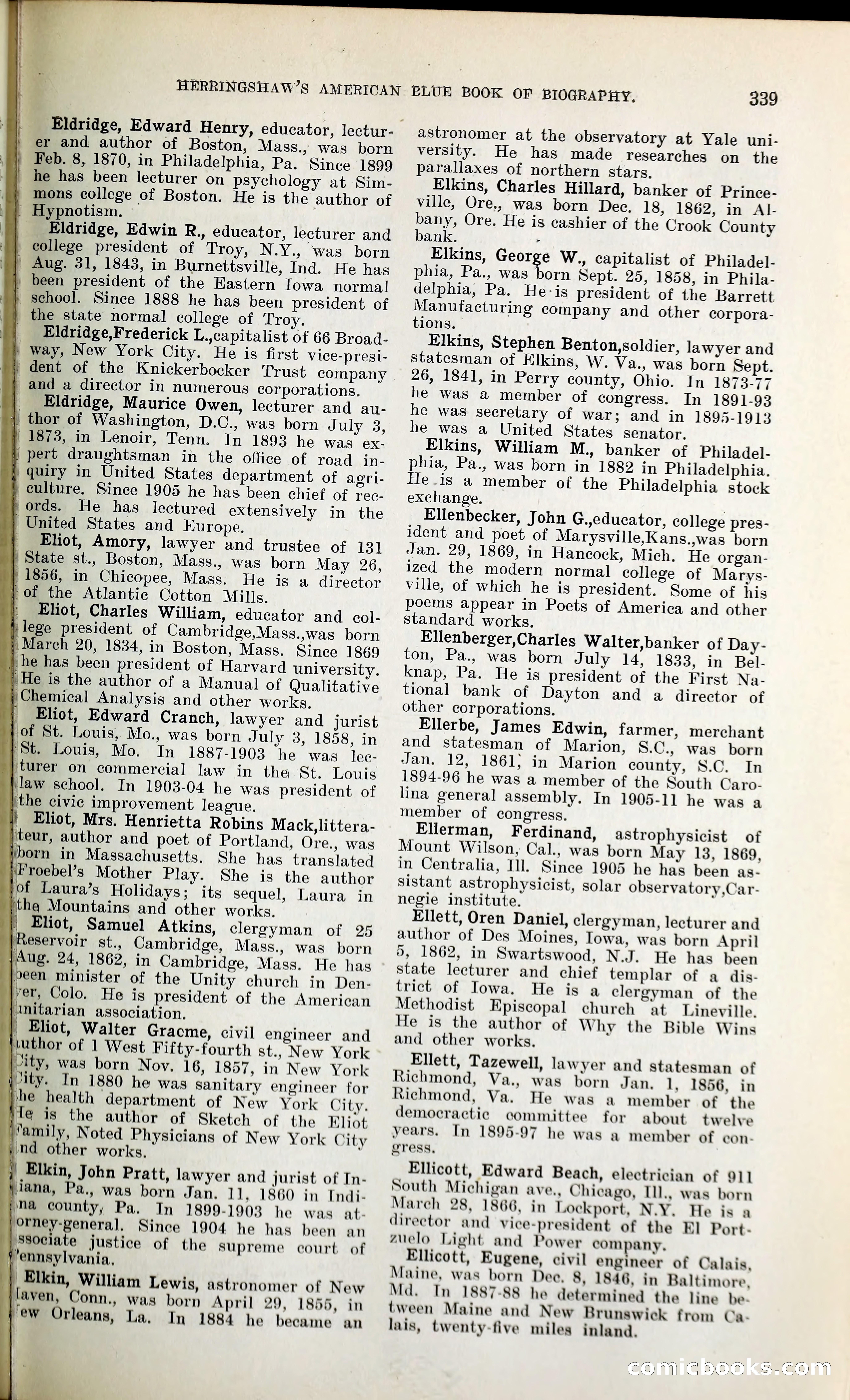 Herringshaw's American Blue Book of Biography — page 354 of 394