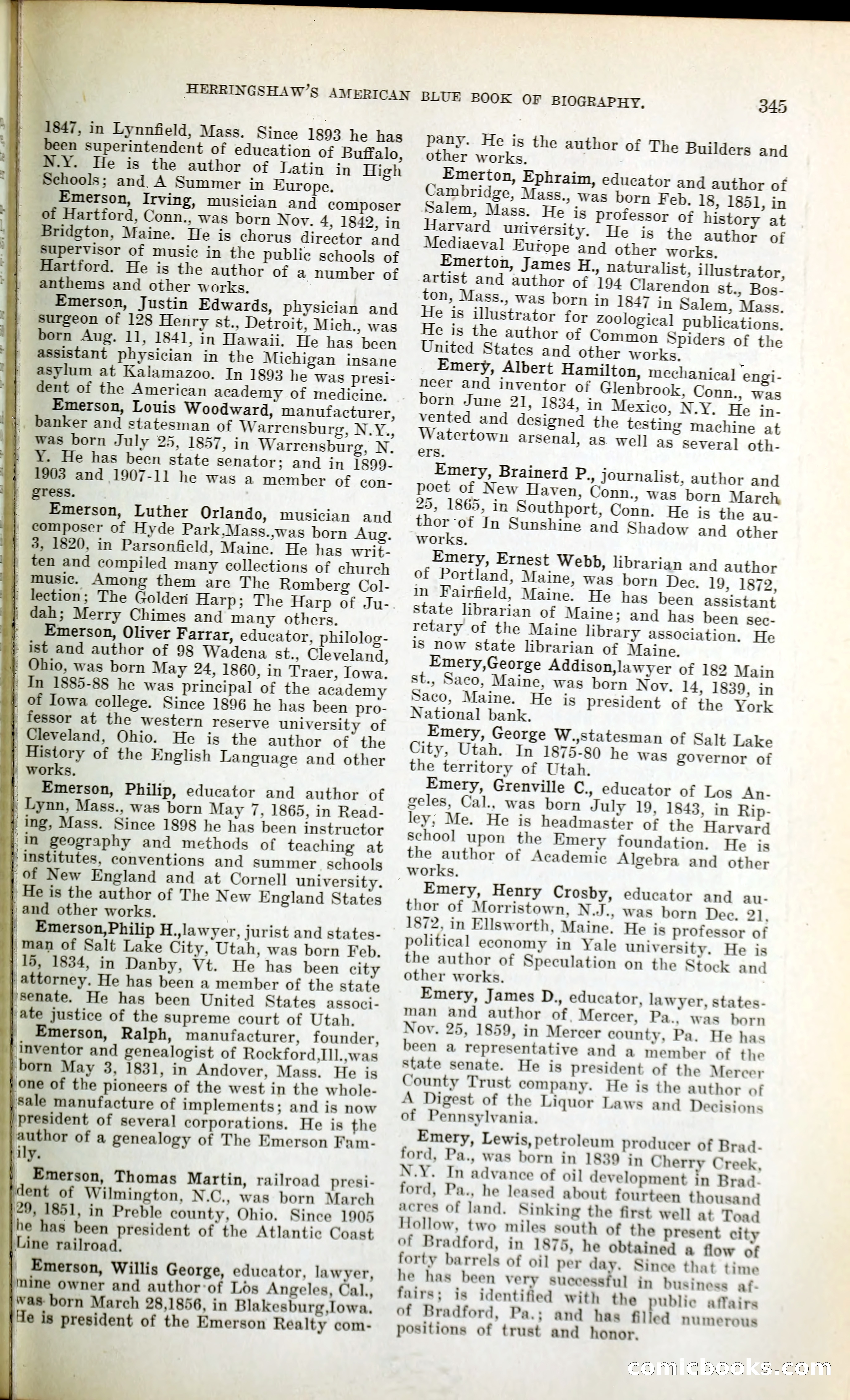 Herringshaw's American Blue Book of Biography — page 360 of 394