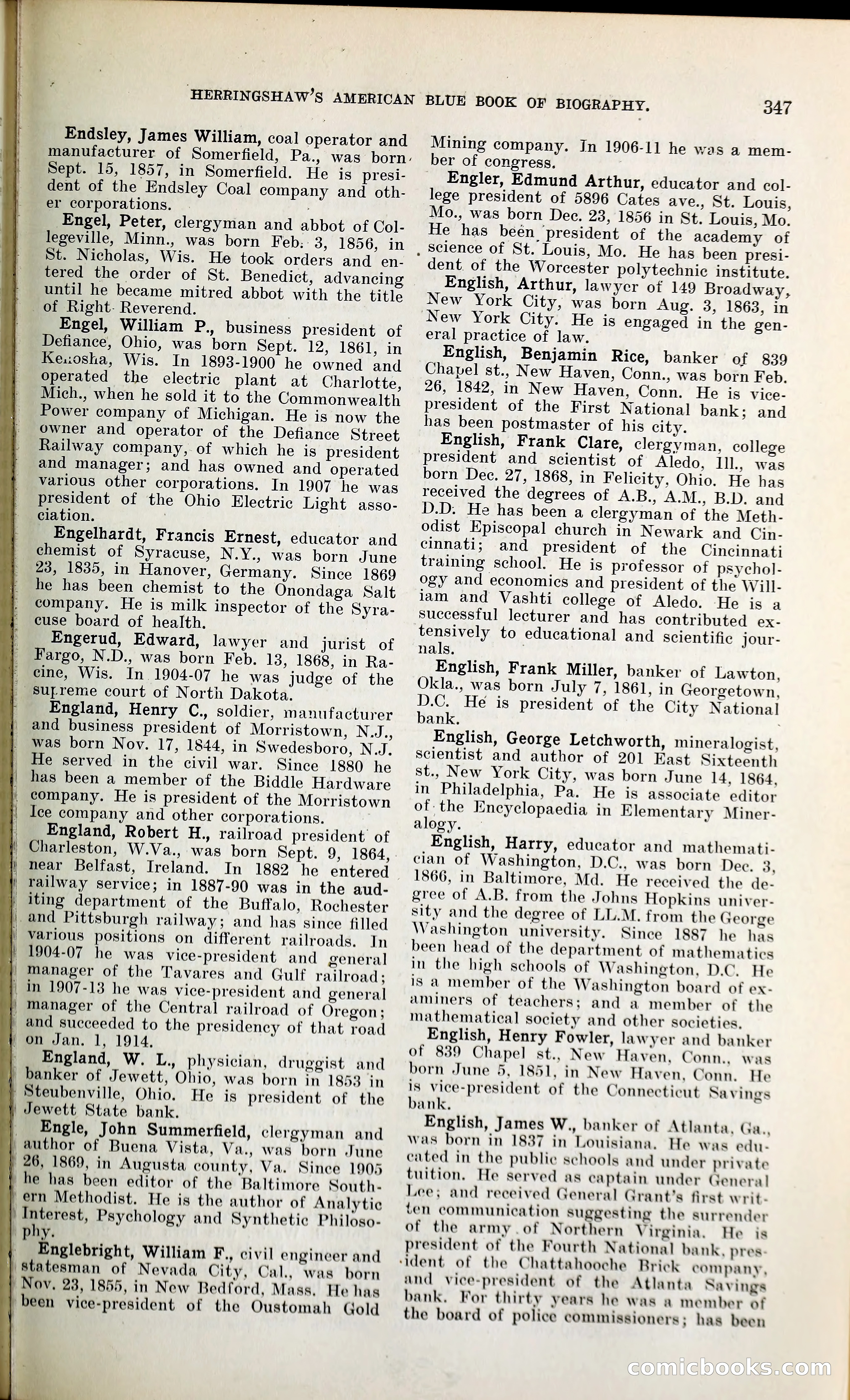 Herringshaw's American Blue Book of Biography — page 362 of 394