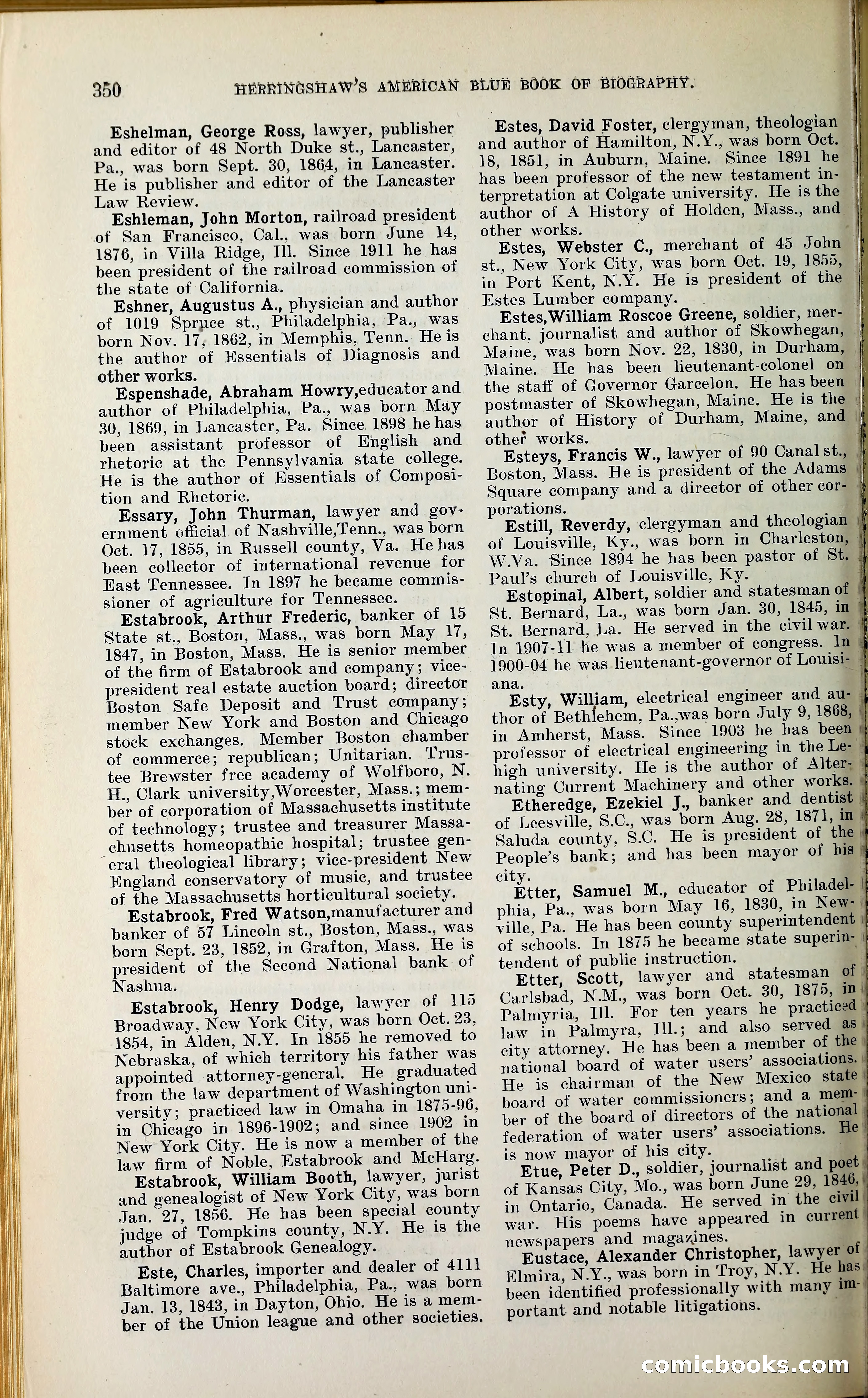 Herringshaw's American Blue Book of Biography — page 365 of 394