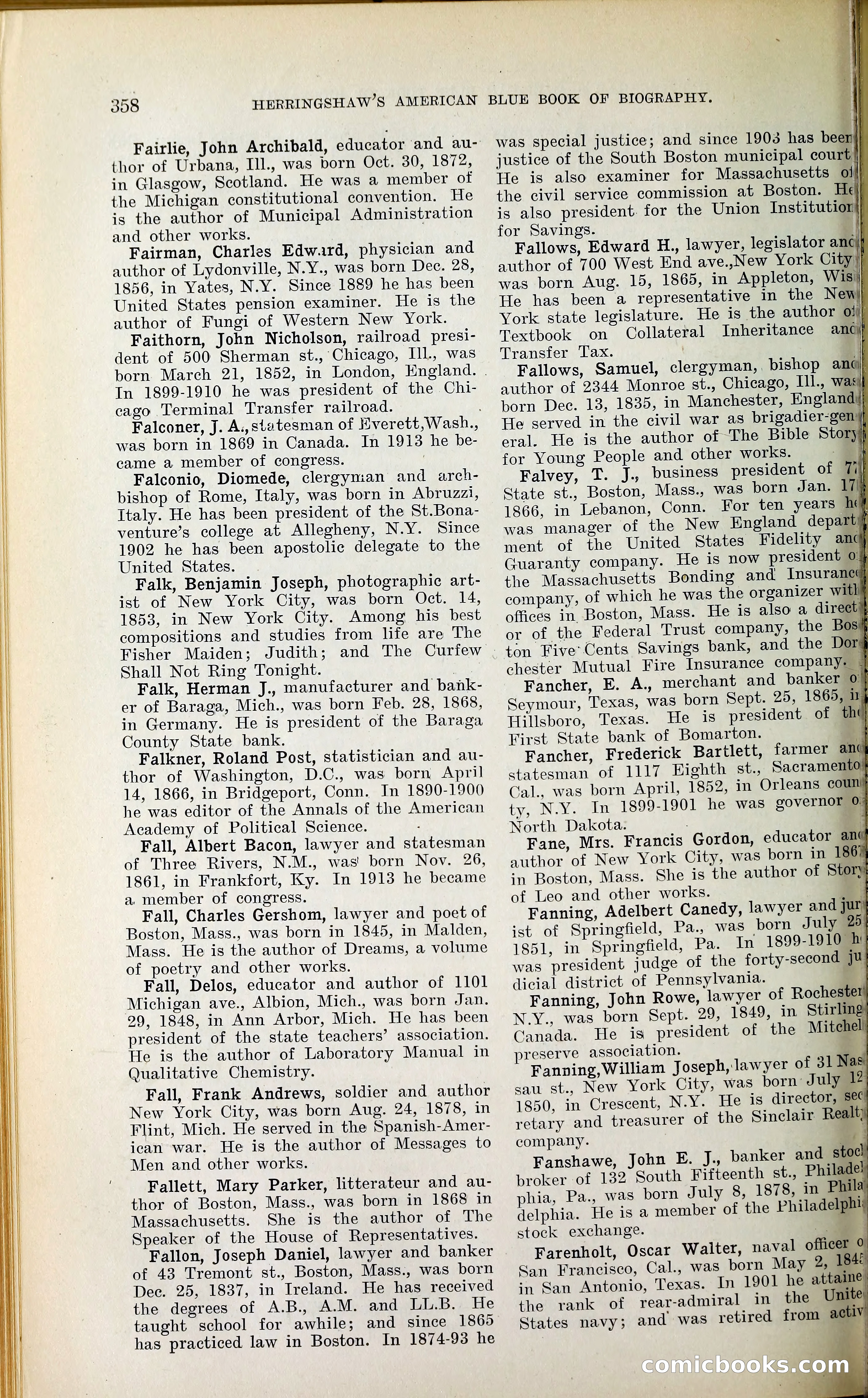 Herringshaw's American Blue Book of Biography — page 373 of 394