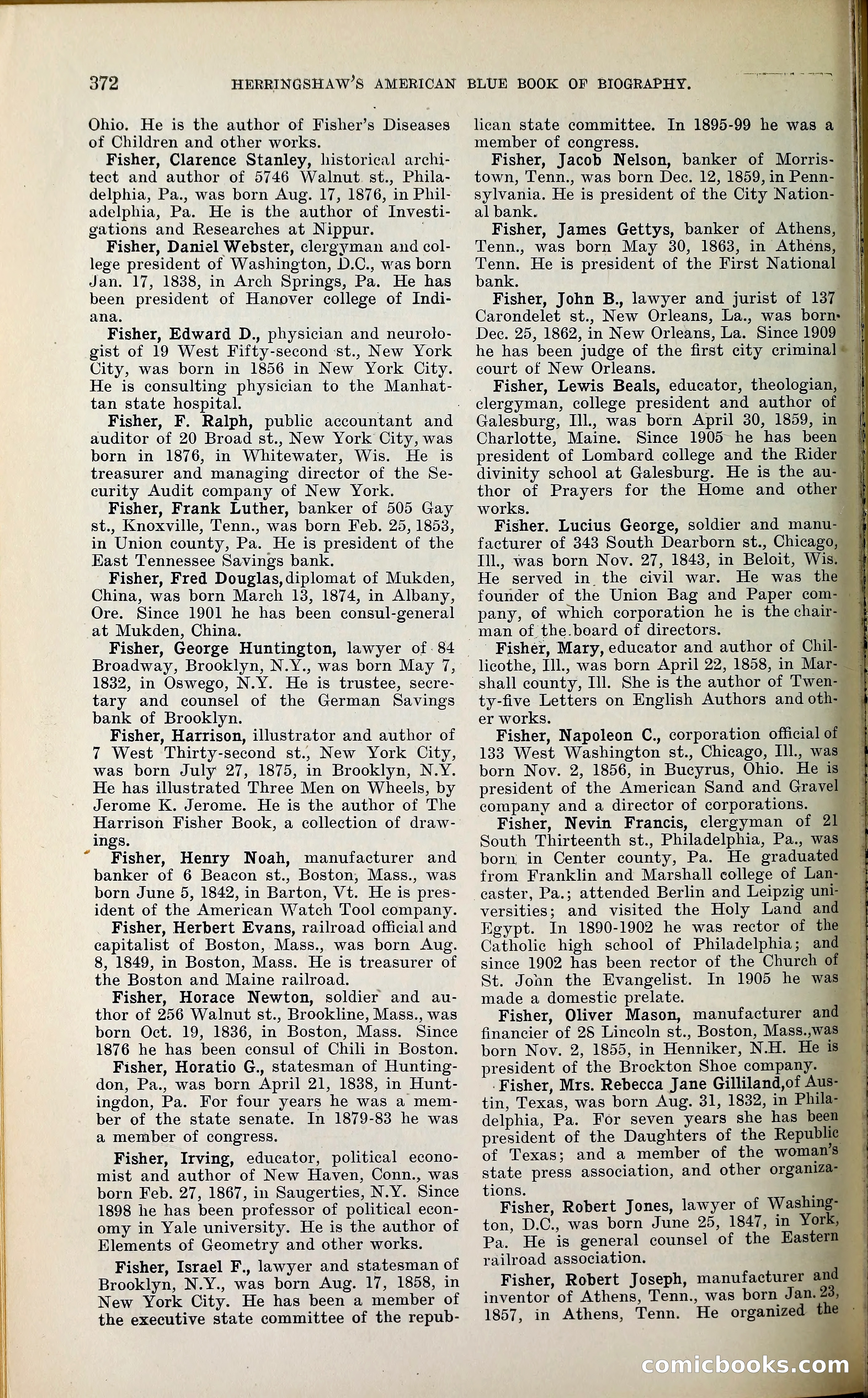 Herringshaw's American Blue Book of Biography — page 387 of 394