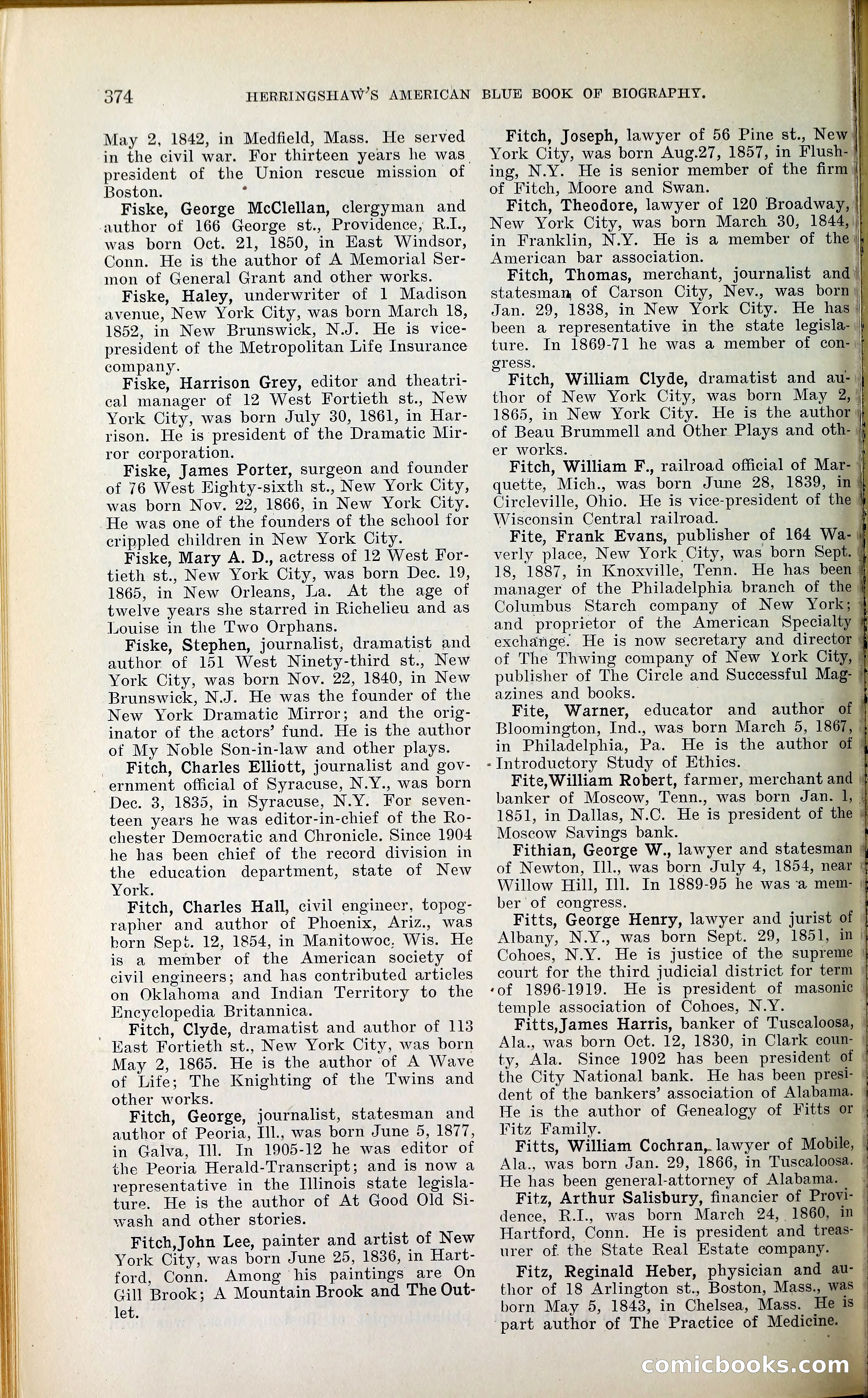 Herringshaw's American Blue Book of Biography — page 389 of 394