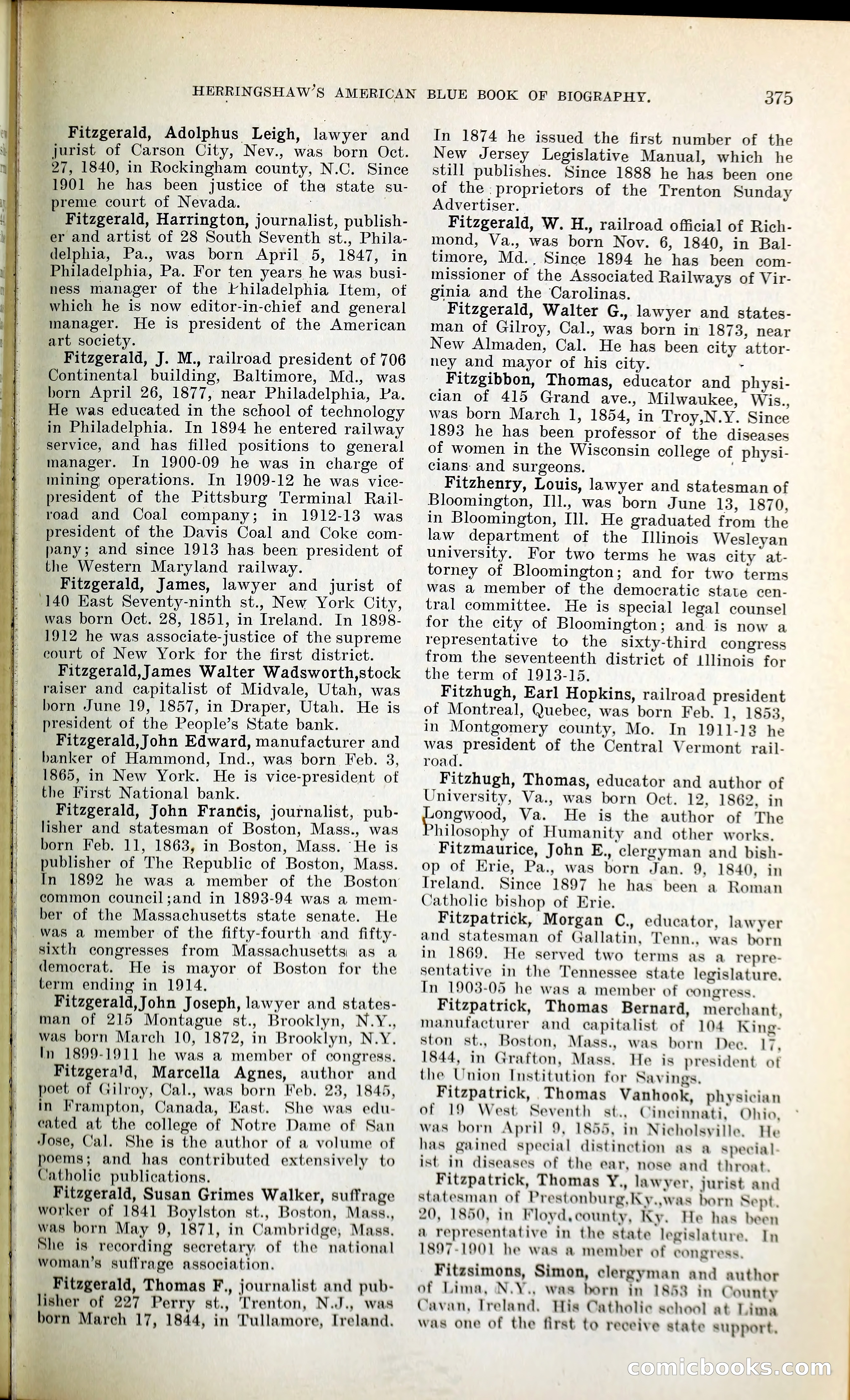 Herringshaw's American Blue Book of Biography — page 390 of 394