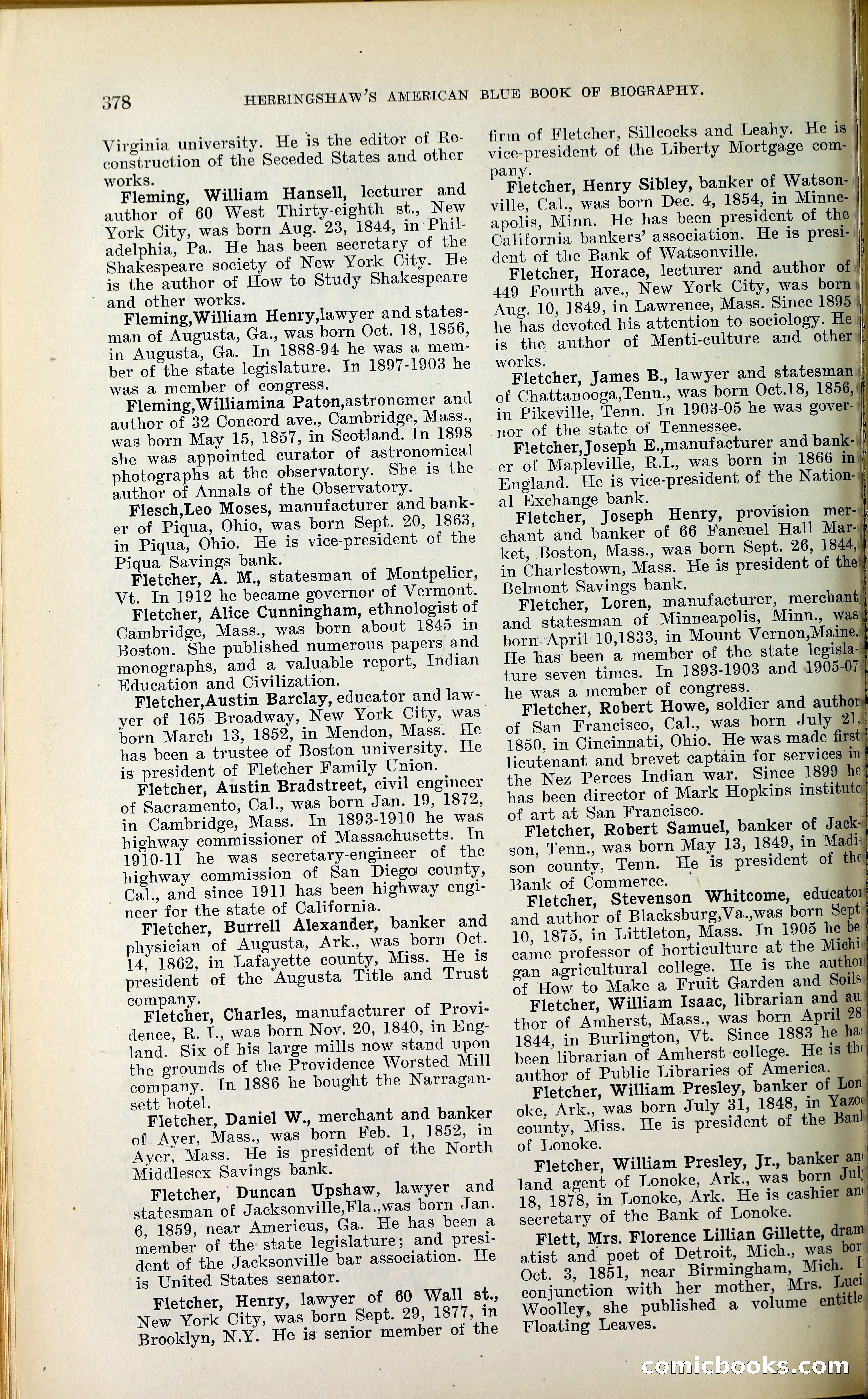 Herringshaw's American Blue Book of Biography — page 393 of 394