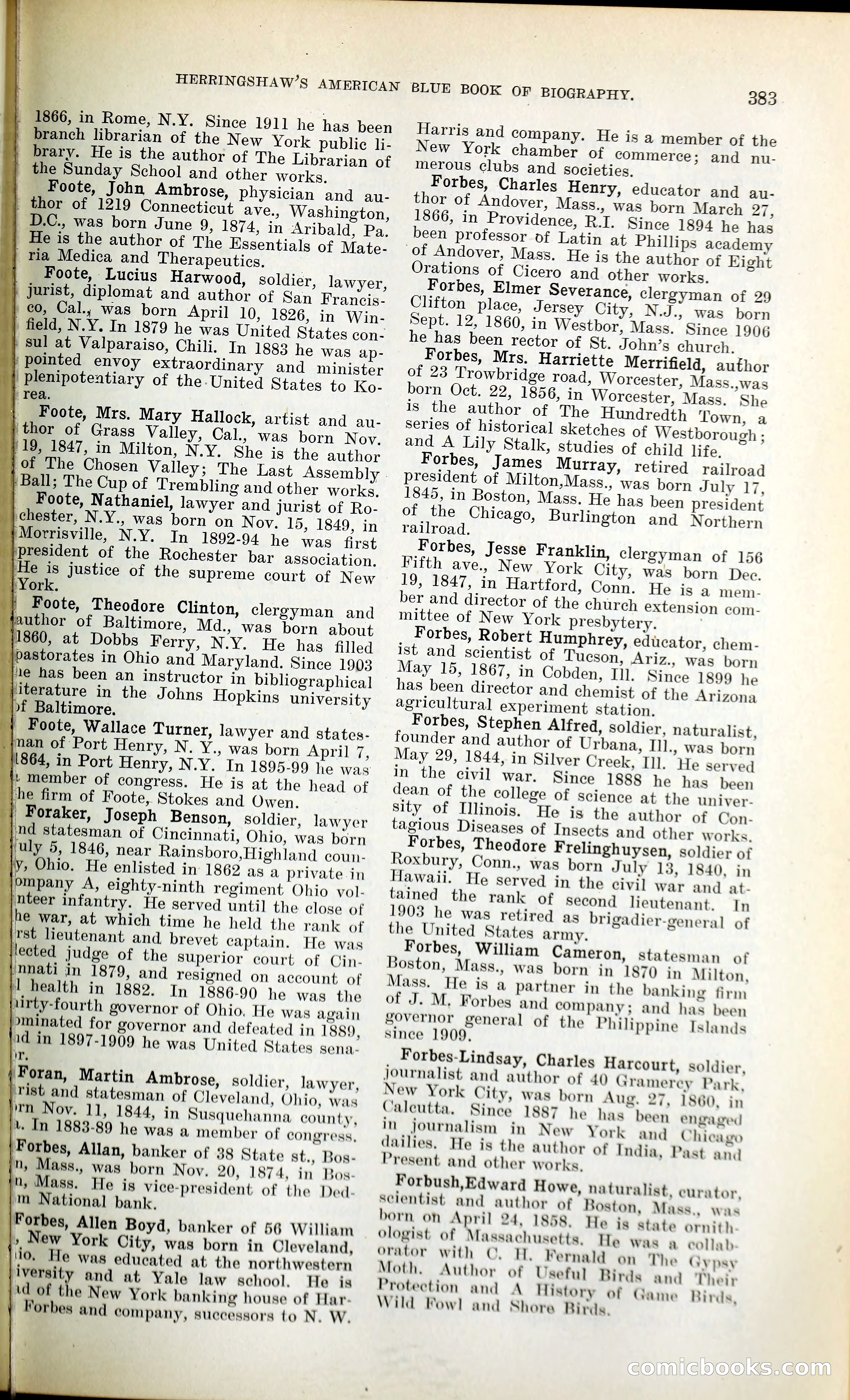 Herringshaw's American Blue Book of Biography — page 398 of 394