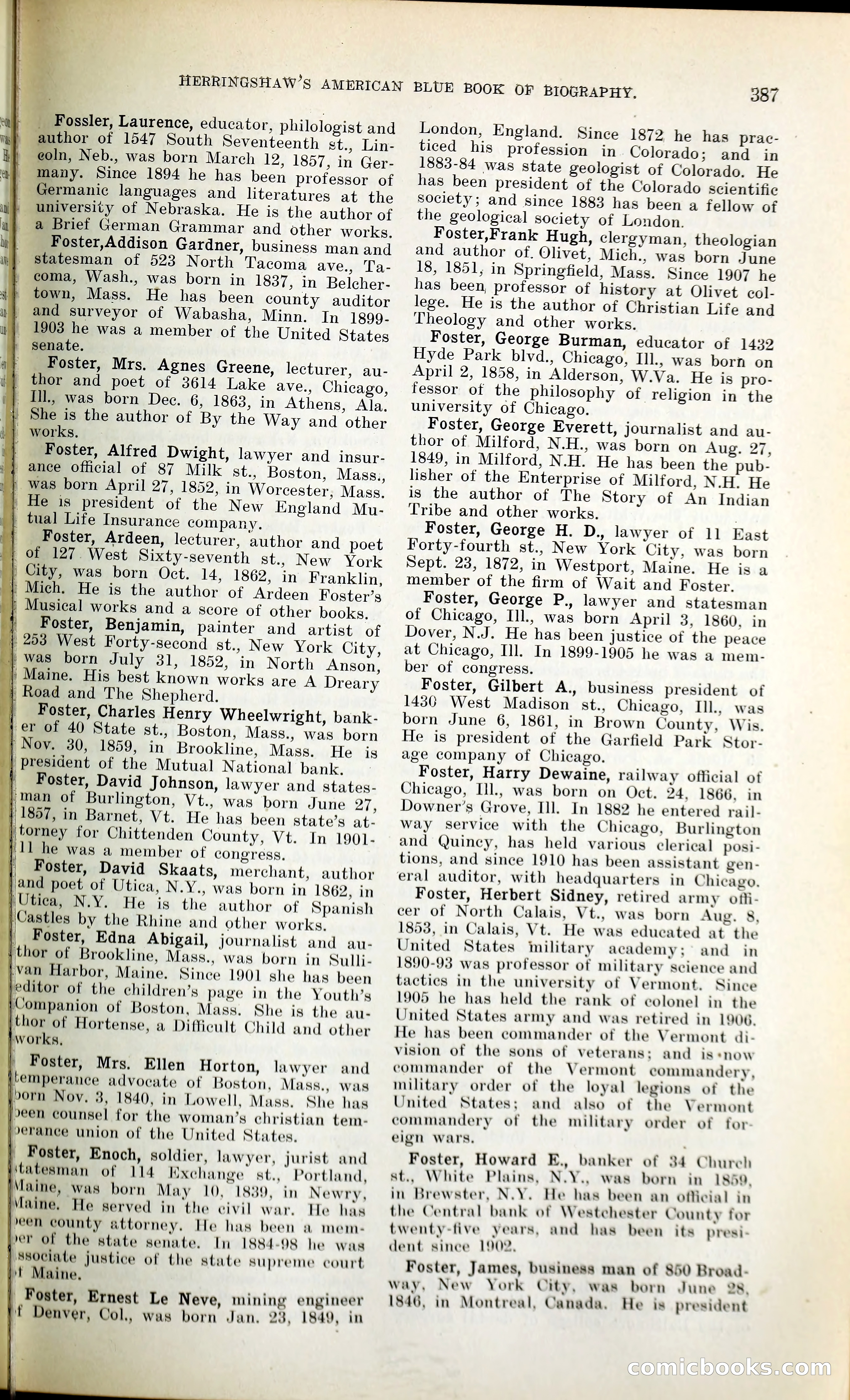 Herringshaw's American Blue Book of Biography — page 400 of 394