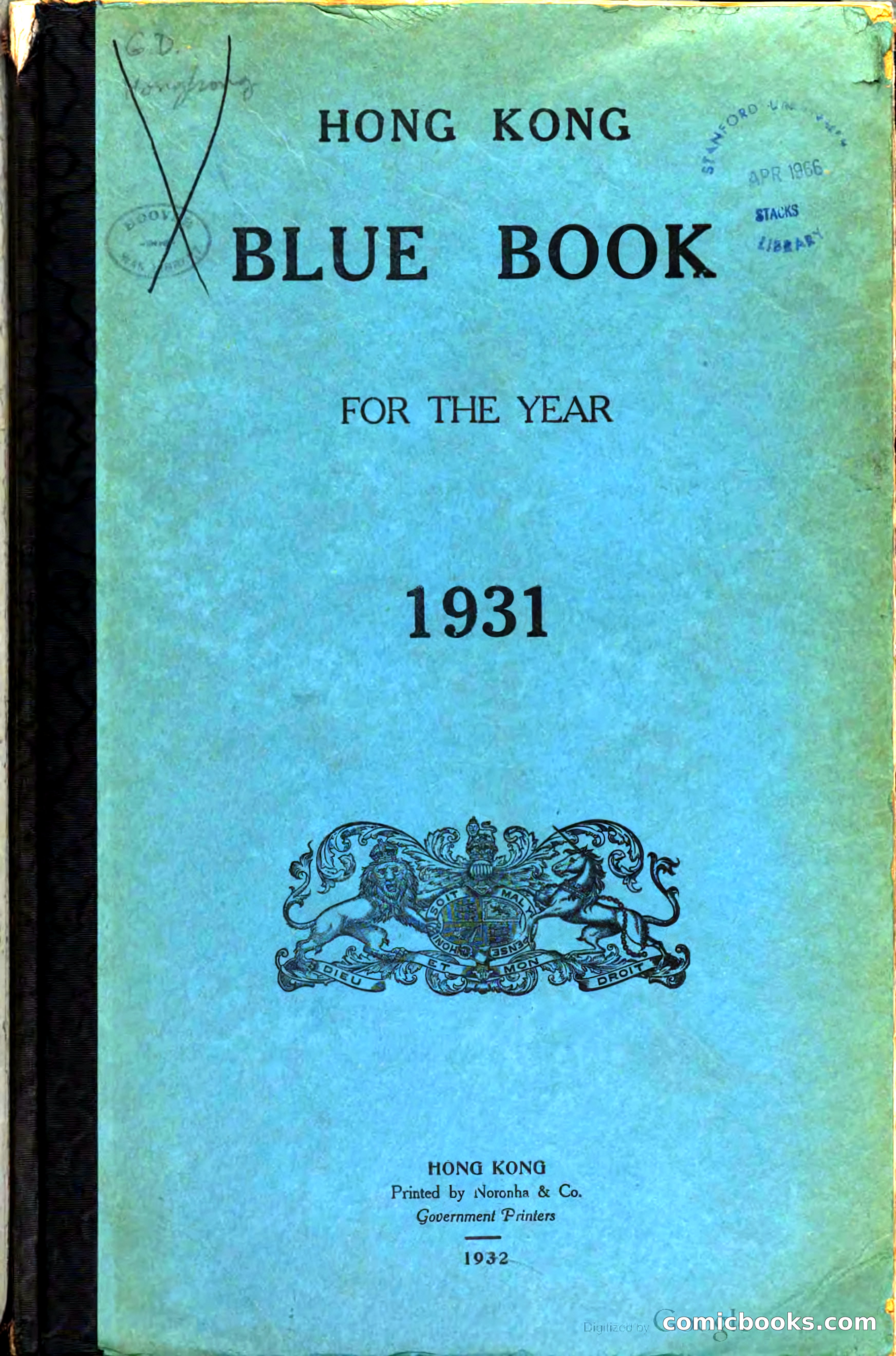 Hong Kong Blue Book