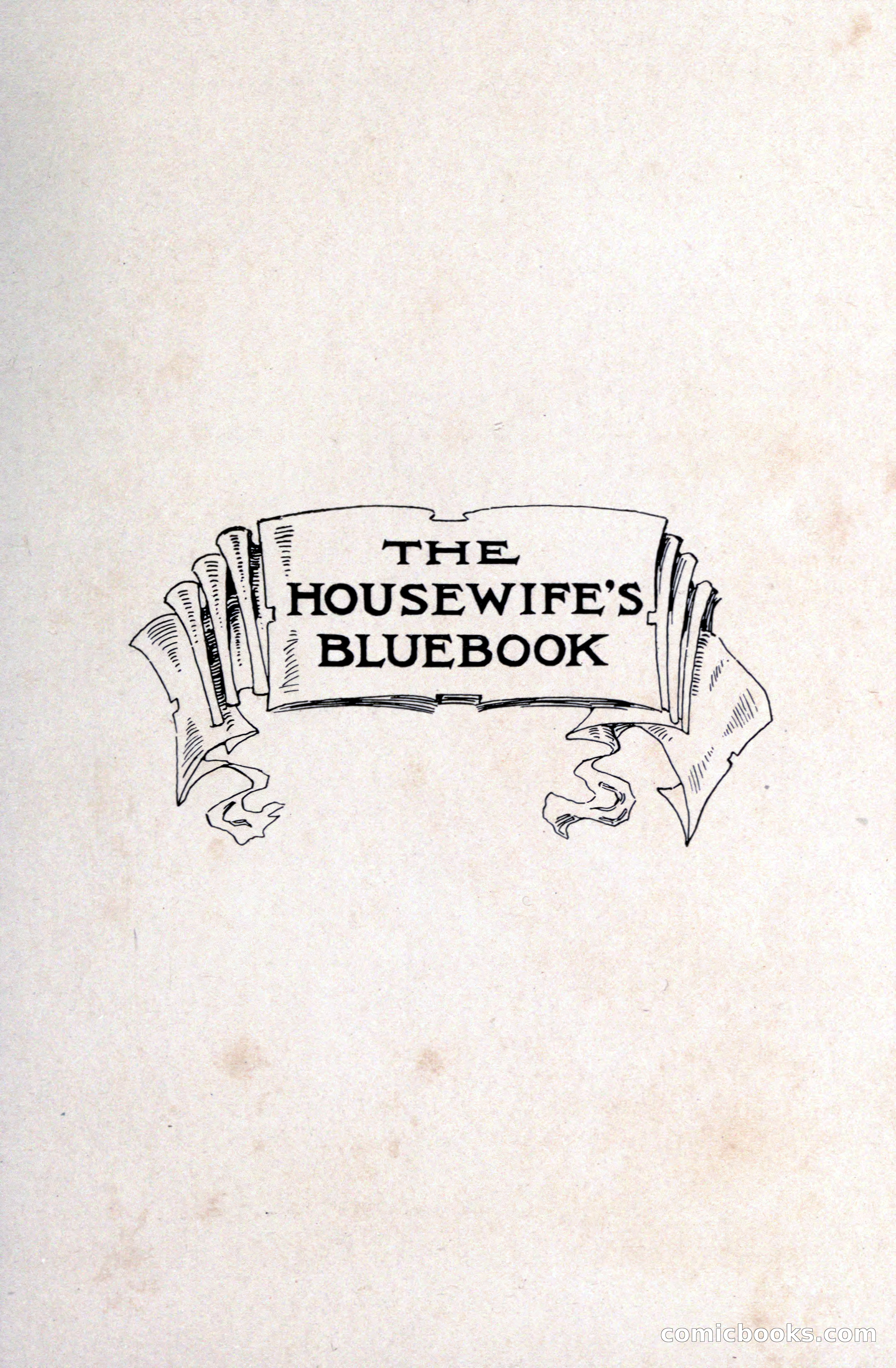 The Housewife's Blue Book — page 3 of 40