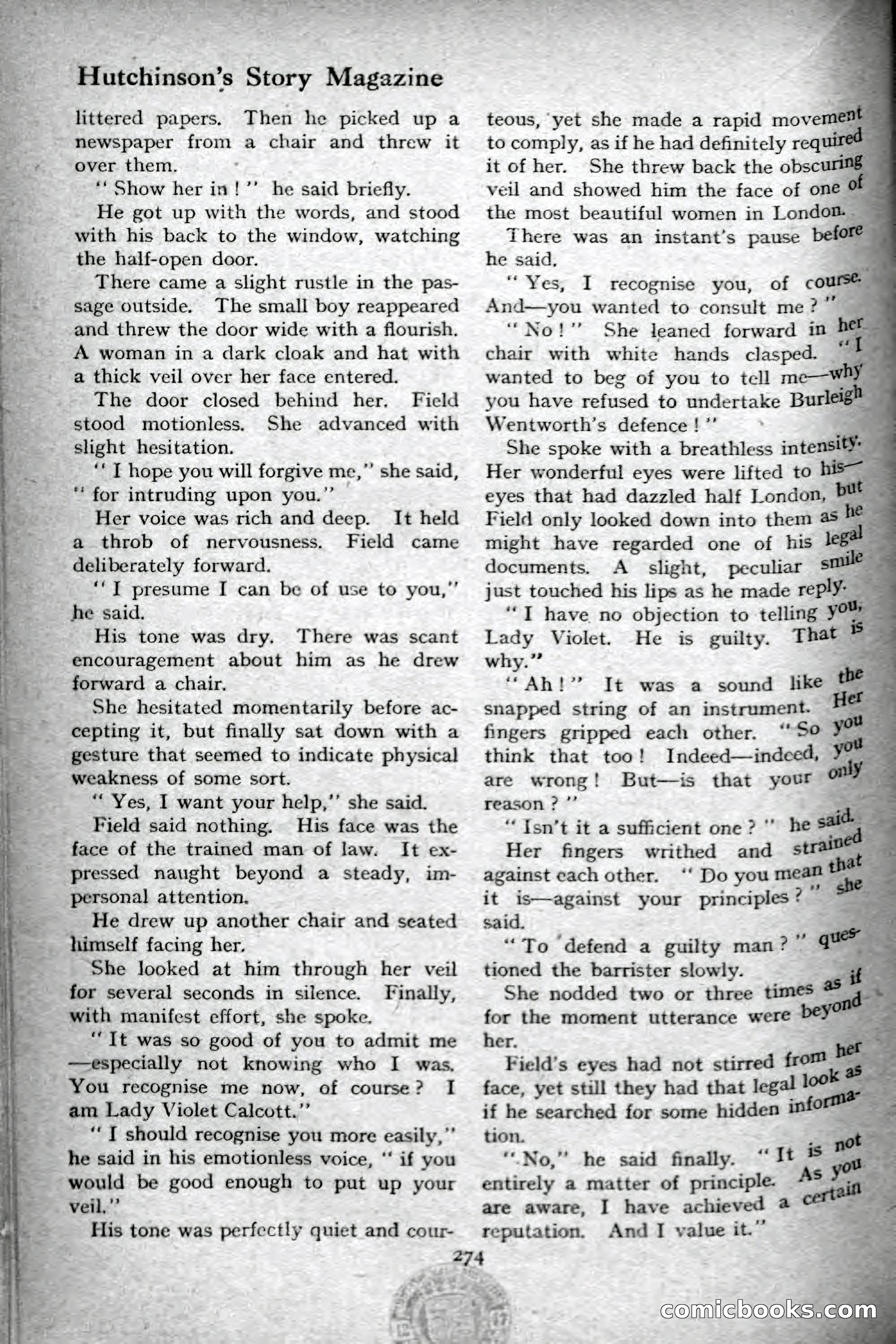 Hutchinson's Story Magazine, September 1919 — page 20 of 132