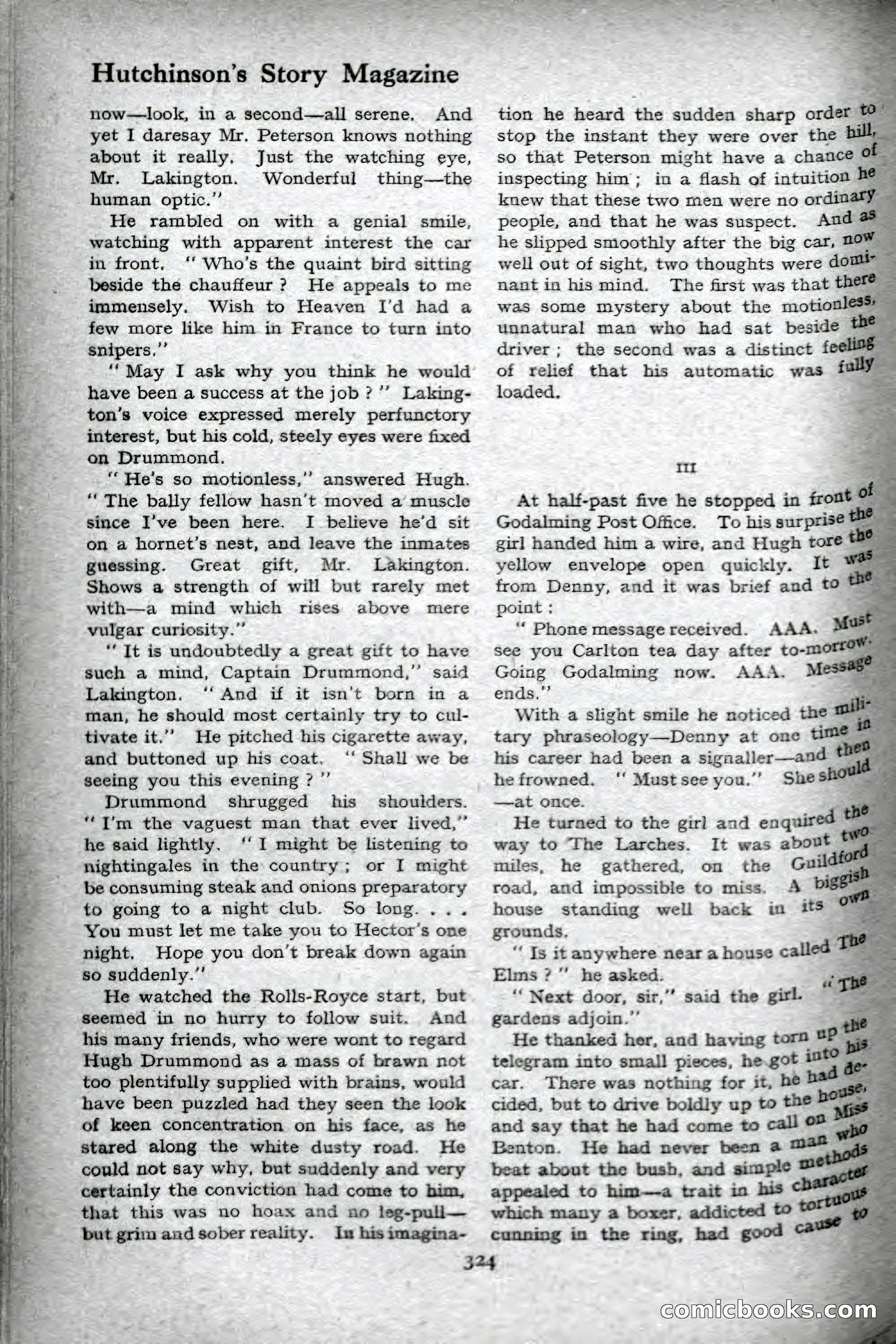 Hutchinson's Story Magazine, September 1919 — page 70 of 132