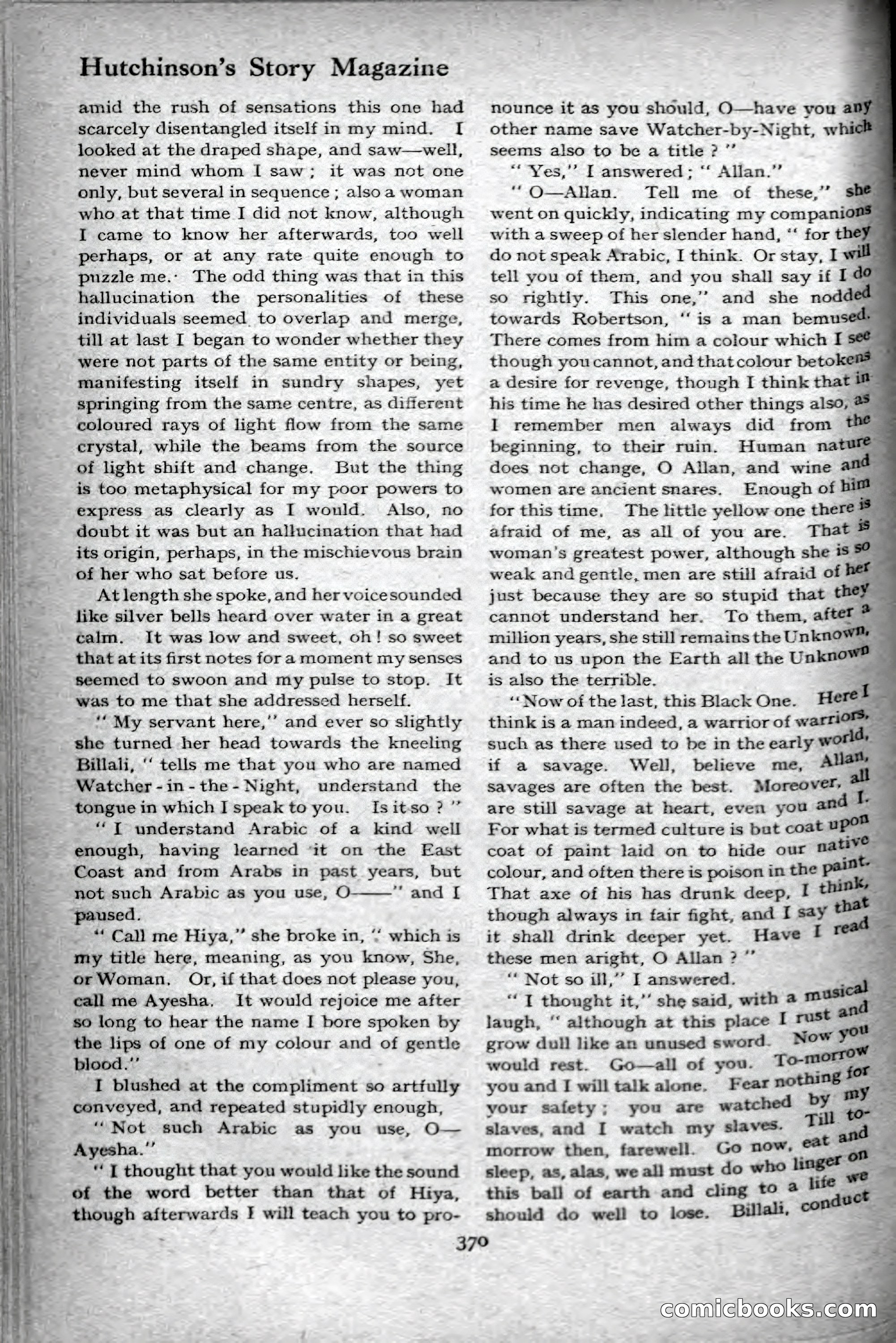Hutchinson's Story Magazine, September 1919 — page 116 of 132