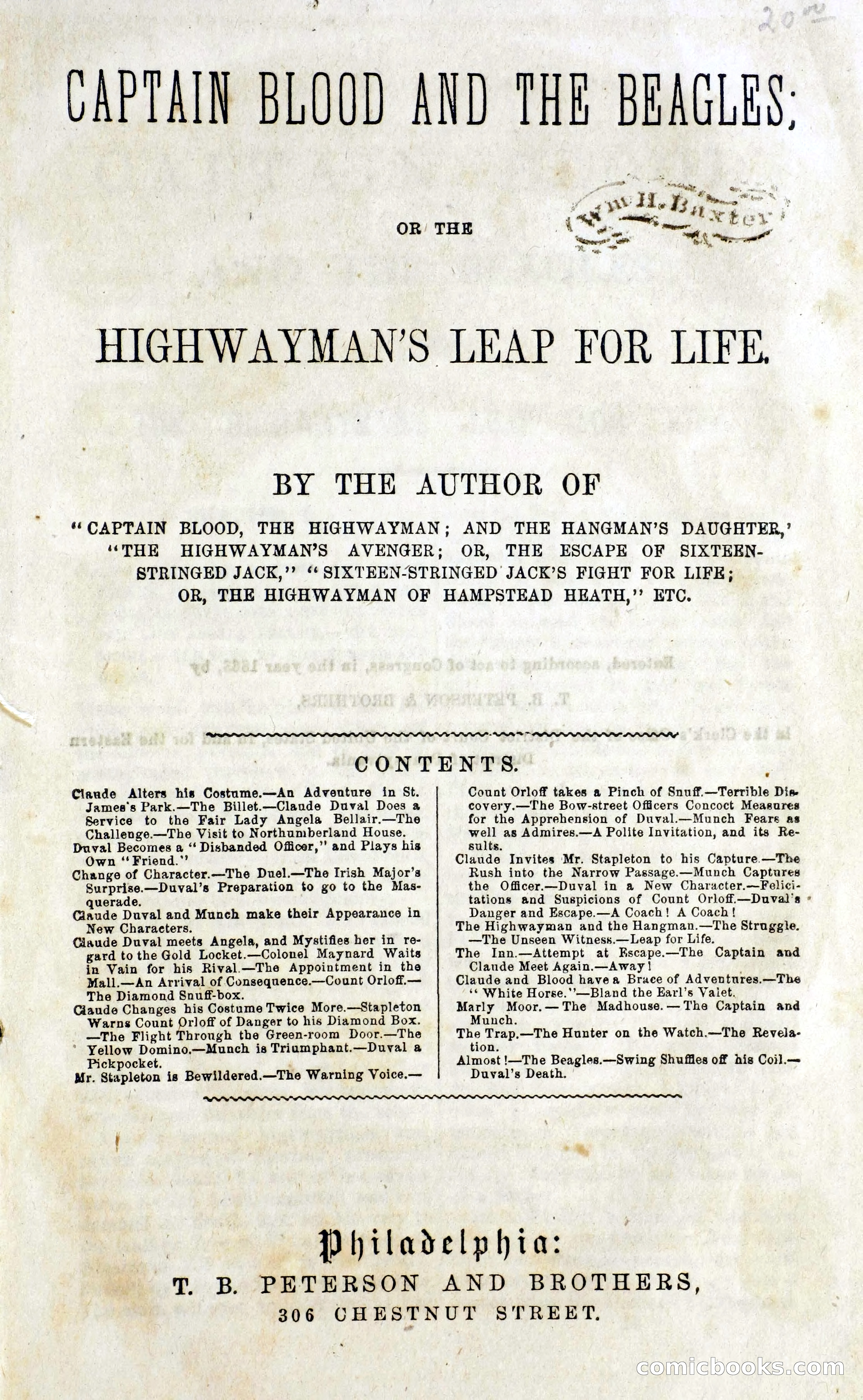 Captain Blood and the Beagles; or, The Highwayman's Leap for Life — page 3 of 82
