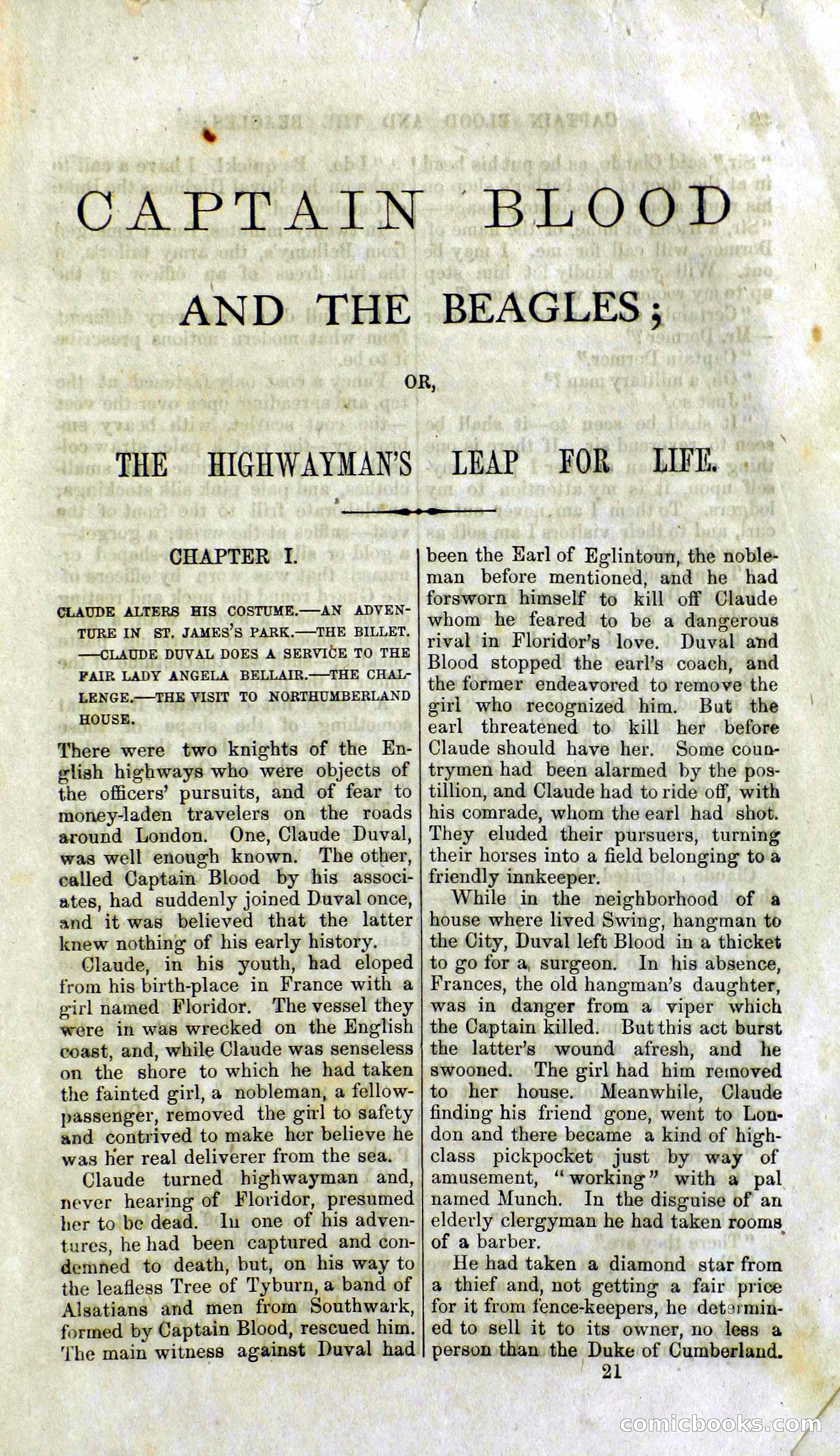 Captain Blood and the Beagles; or, The Highwayman's Leap for Life — page 5 of 82