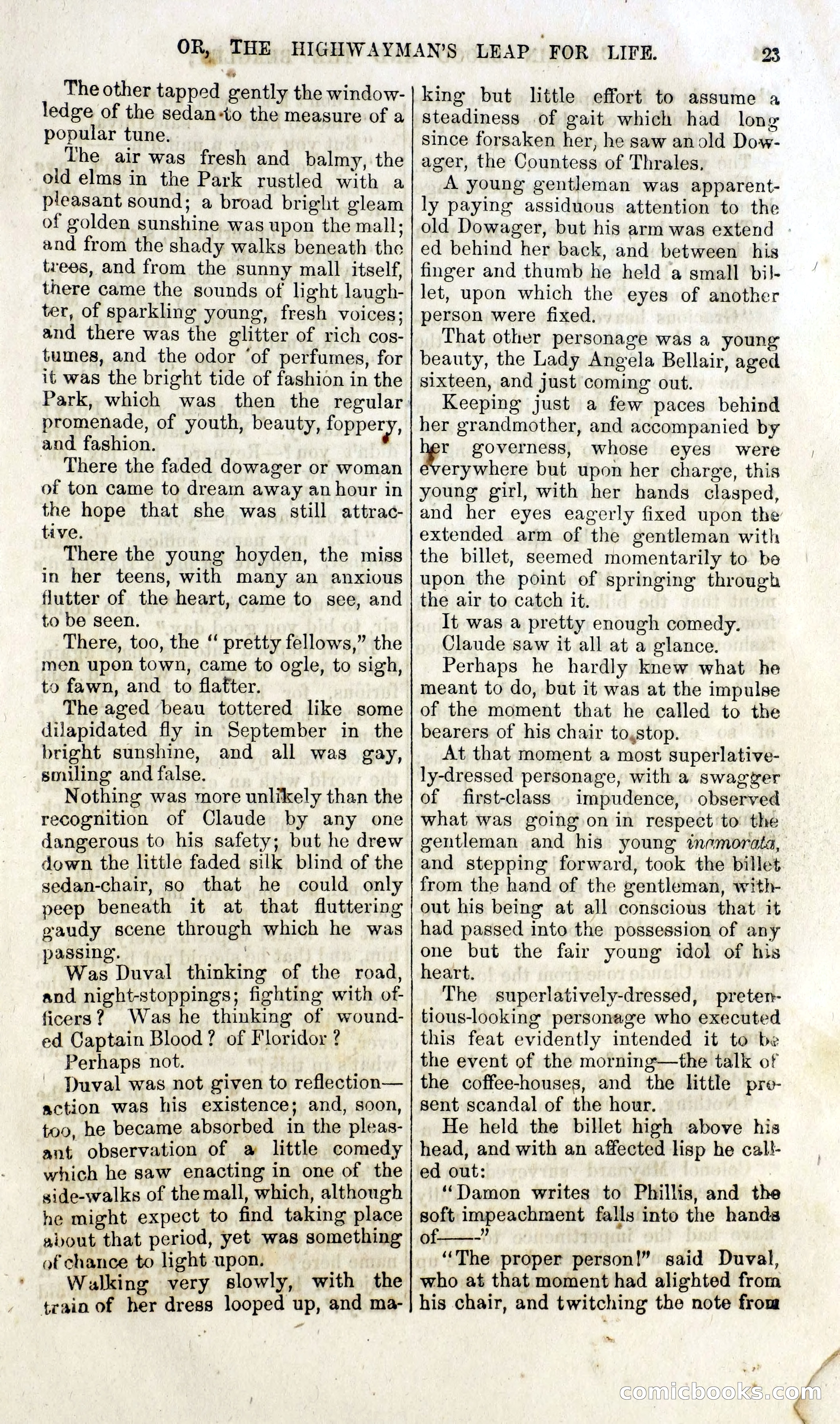 Captain Blood and the Beagles; or, The Highwayman's Leap for Life — page 7 of 82