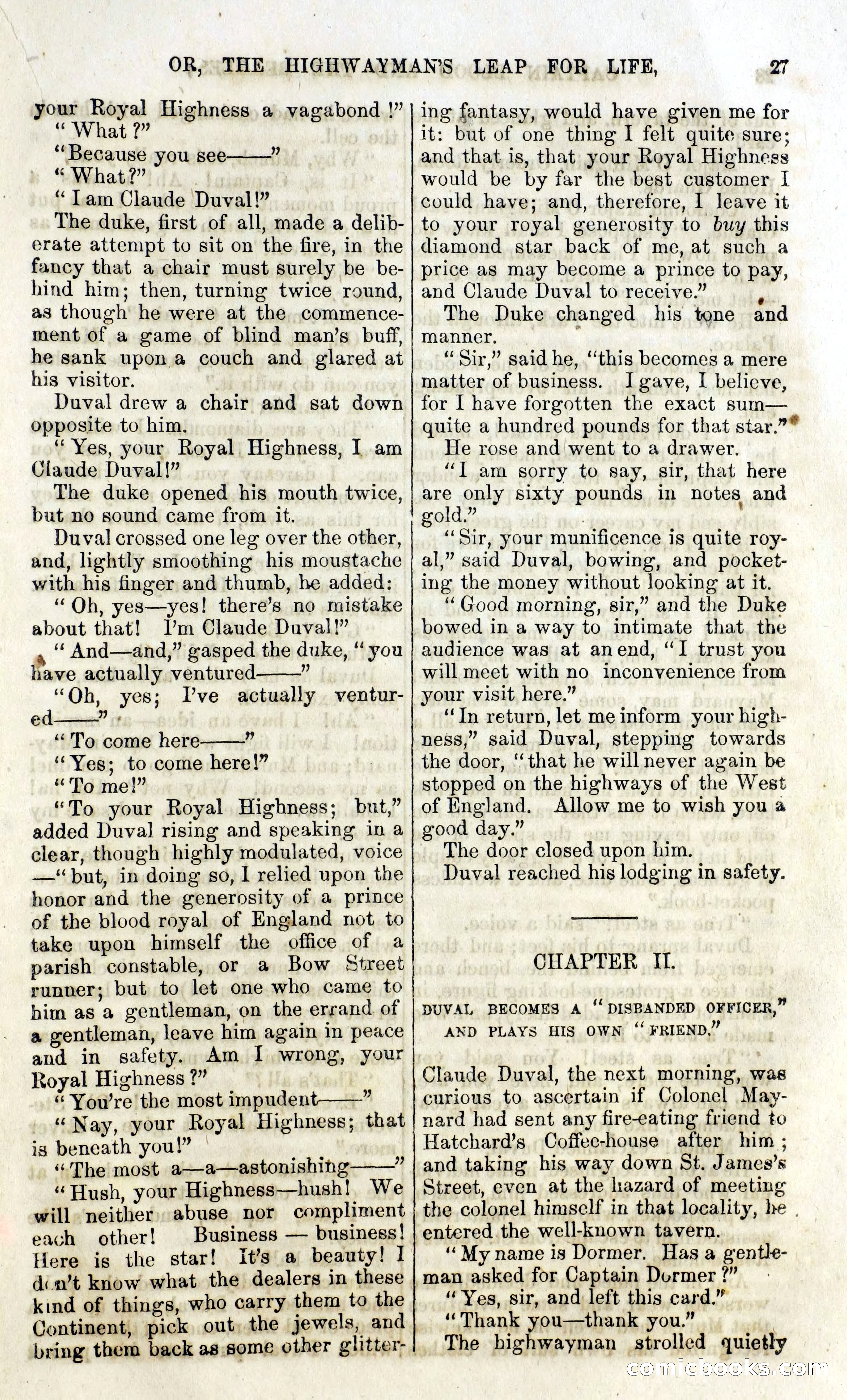 Captain Blood and the Beagles; or, The Highwayman's Leap for Life — page 11 of 82