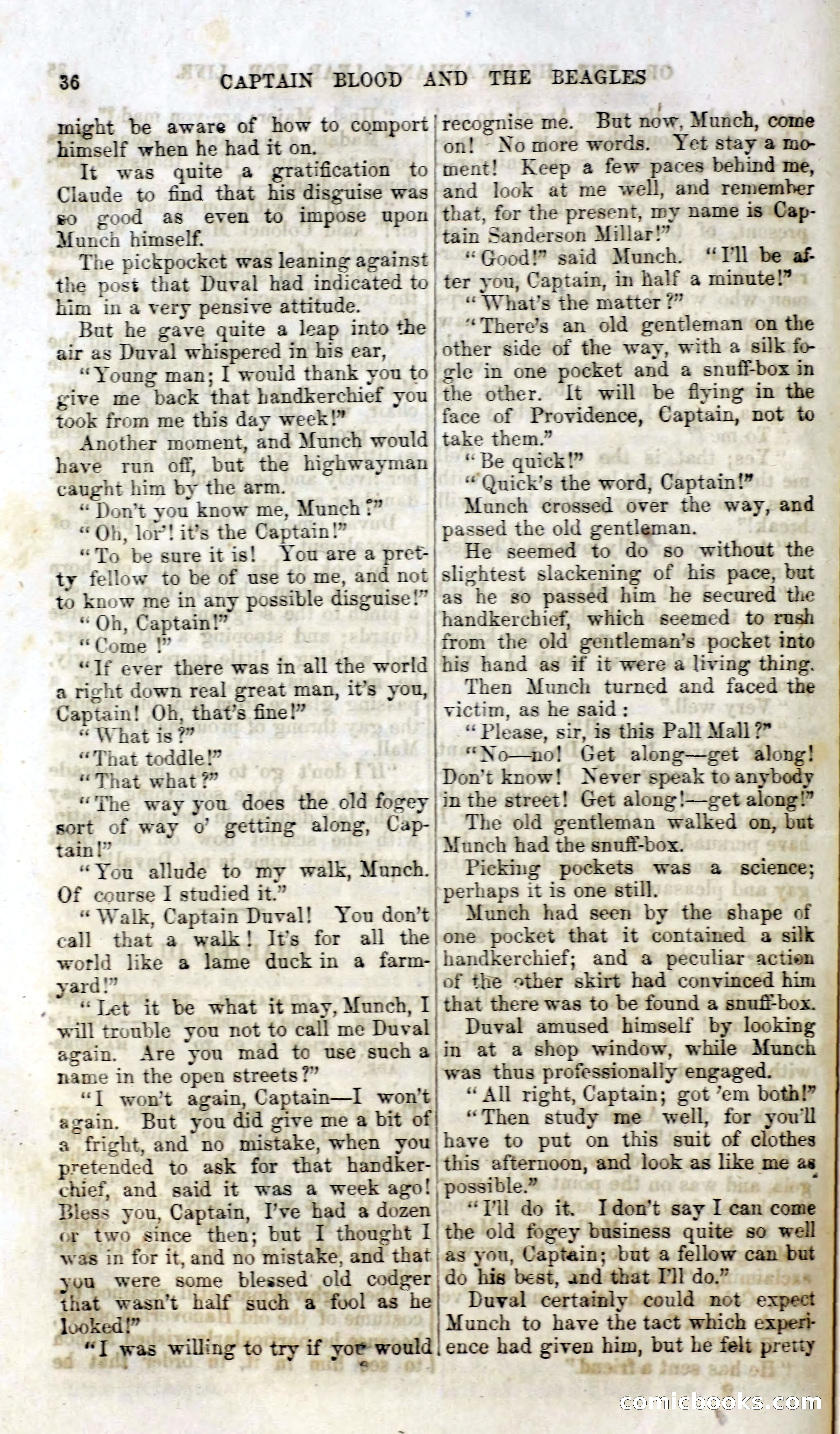 Captain Blood and the Beagles; or, The Highwayman's Leap for Life — page 20 of 82