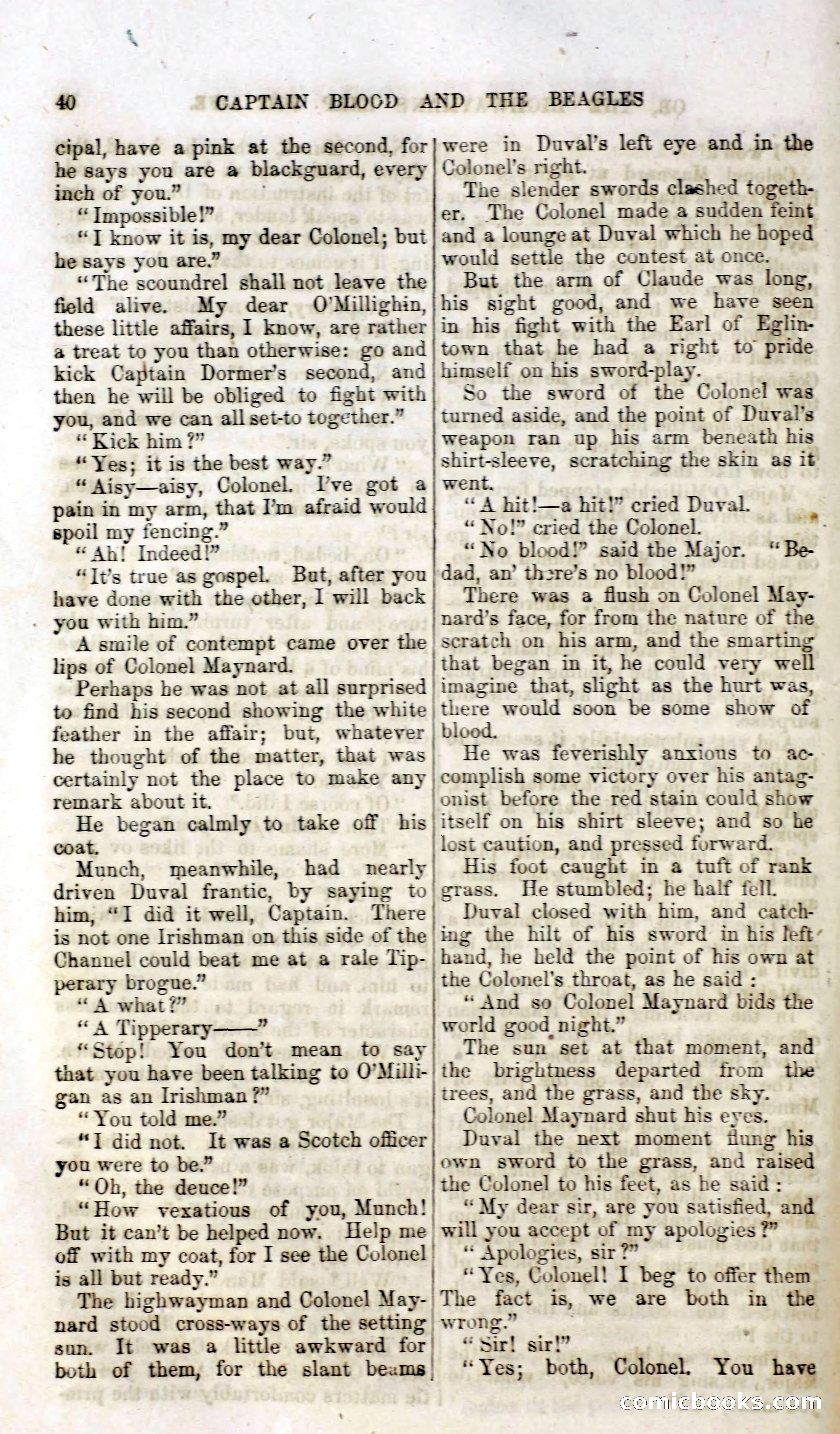 Captain Blood and the Beagles; or, The Highwayman's Leap for Life — page 24 of 82