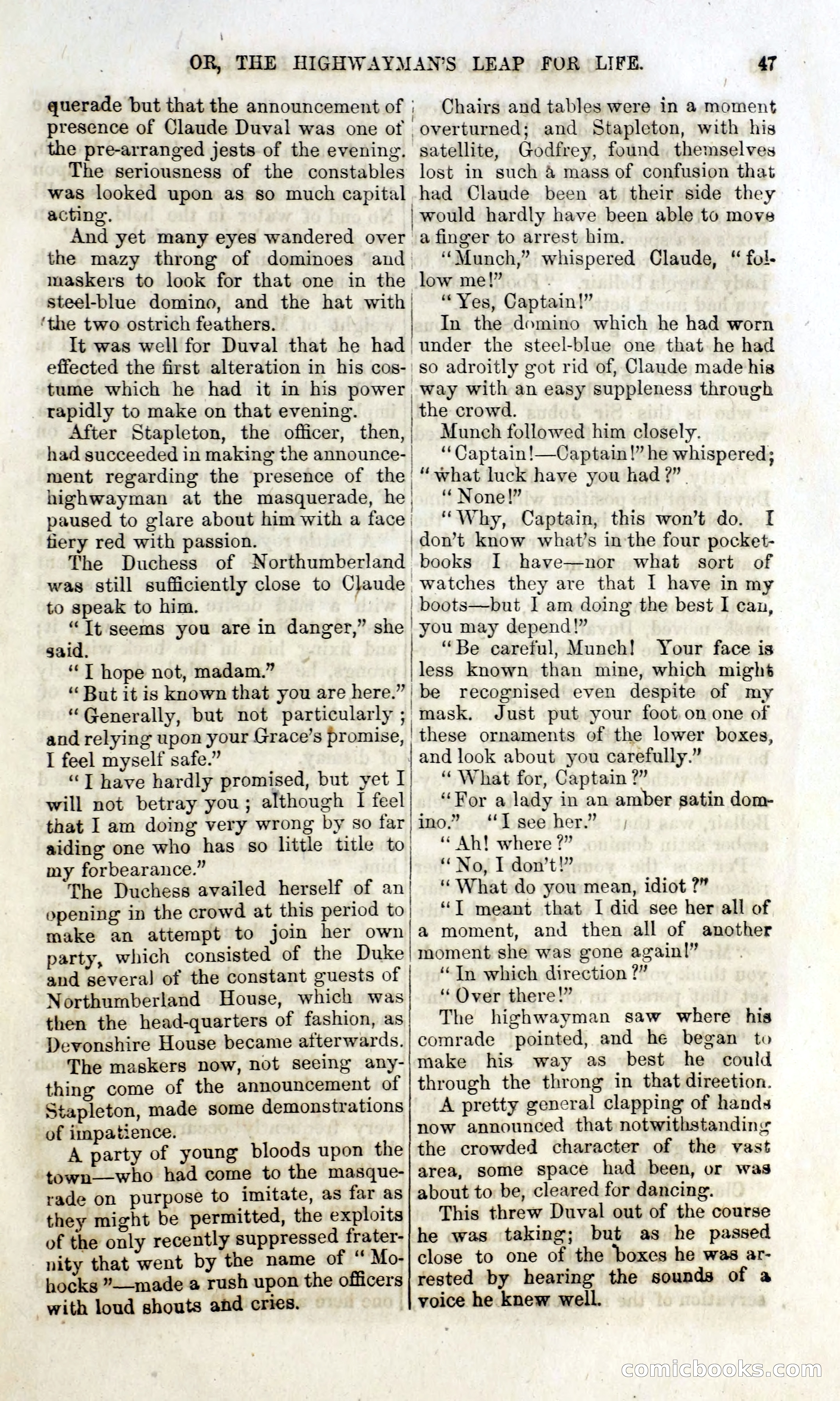 Captain Blood and the Beagles; or, The Highwayman's Leap for Life — page 31 of 82