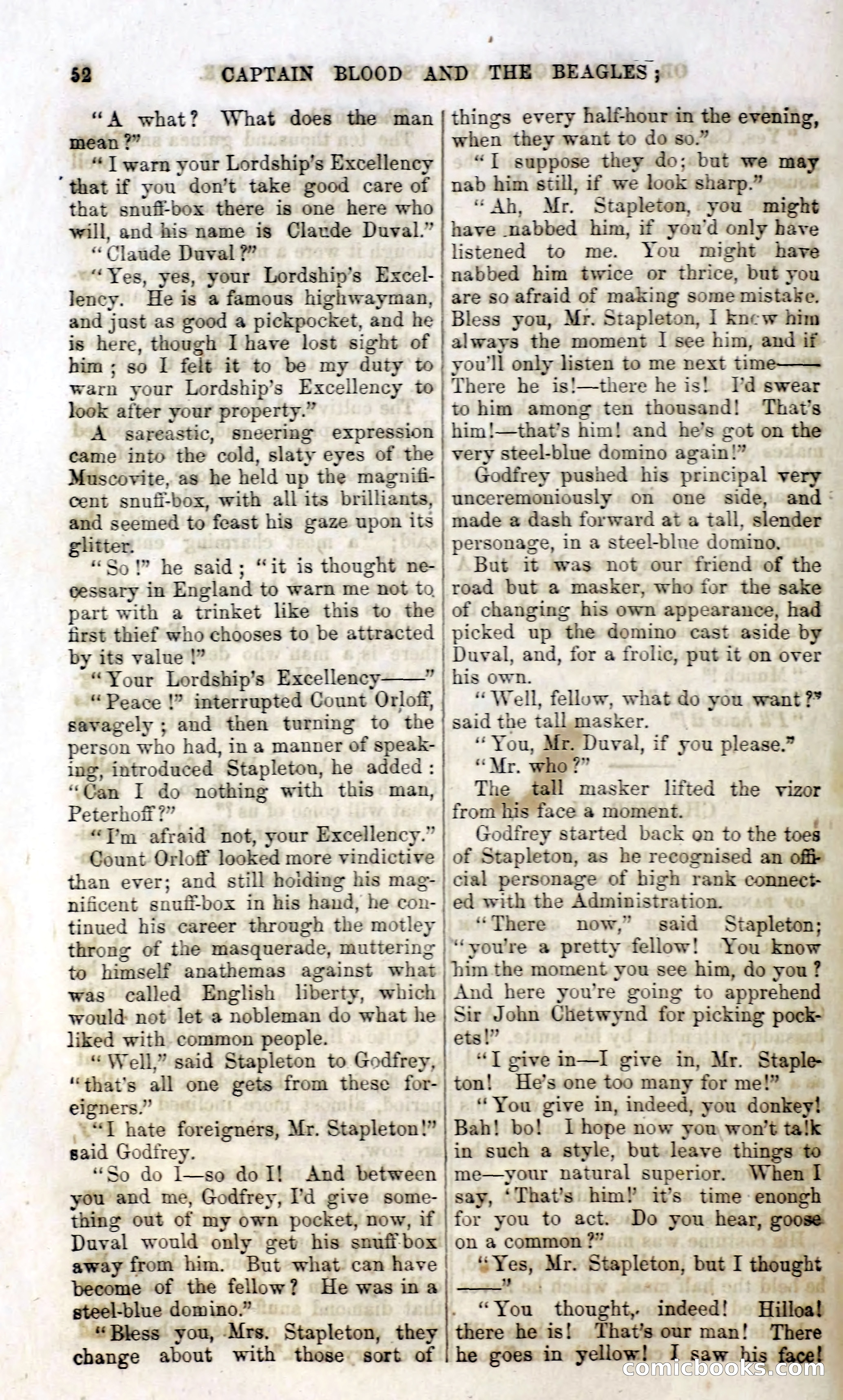 Captain Blood and the Beagles; or, The Highwayman's Leap for Life — page 36 of 82