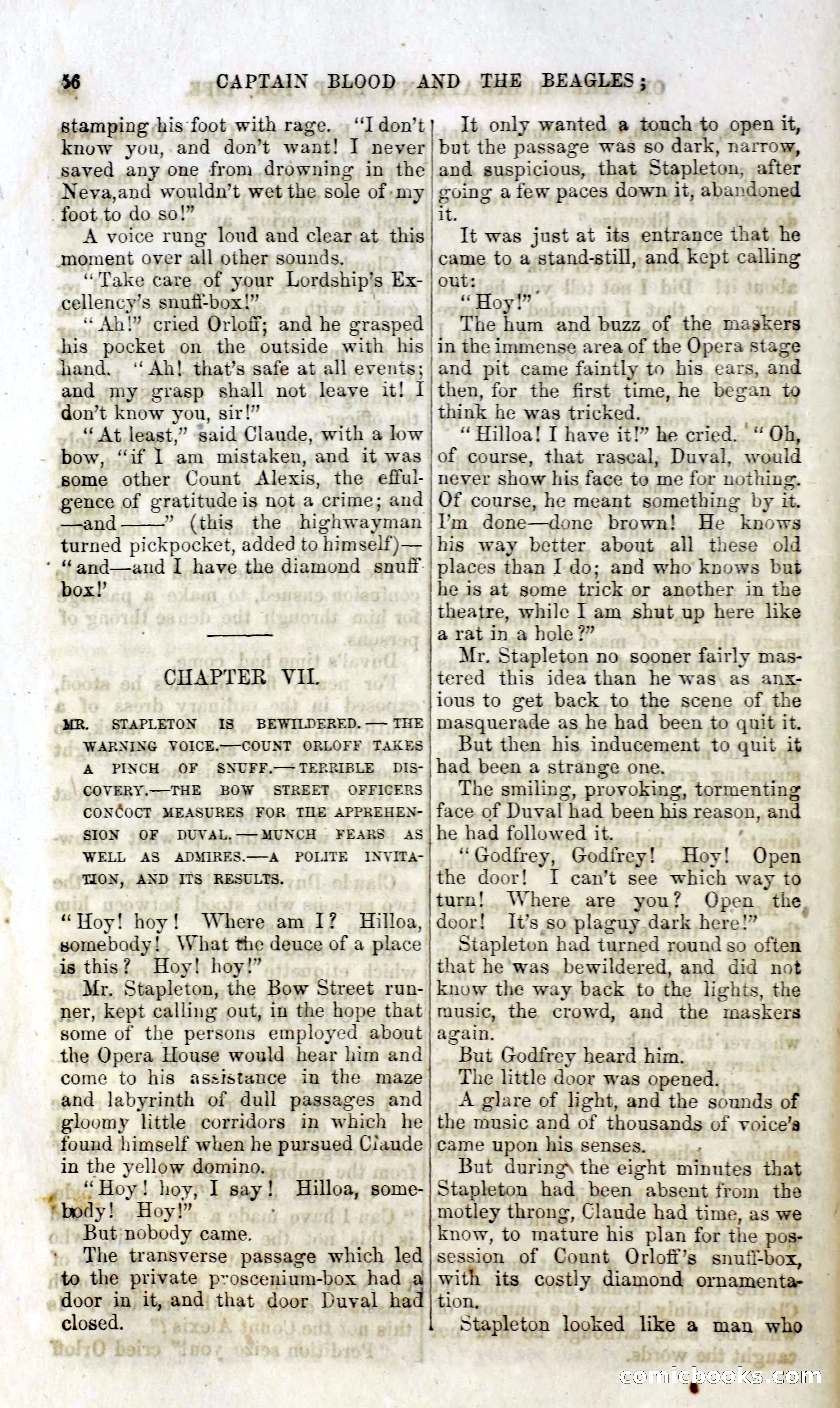 Captain Blood and the Beagles; or, The Highwayman's Leap for Life — page 40 of 82