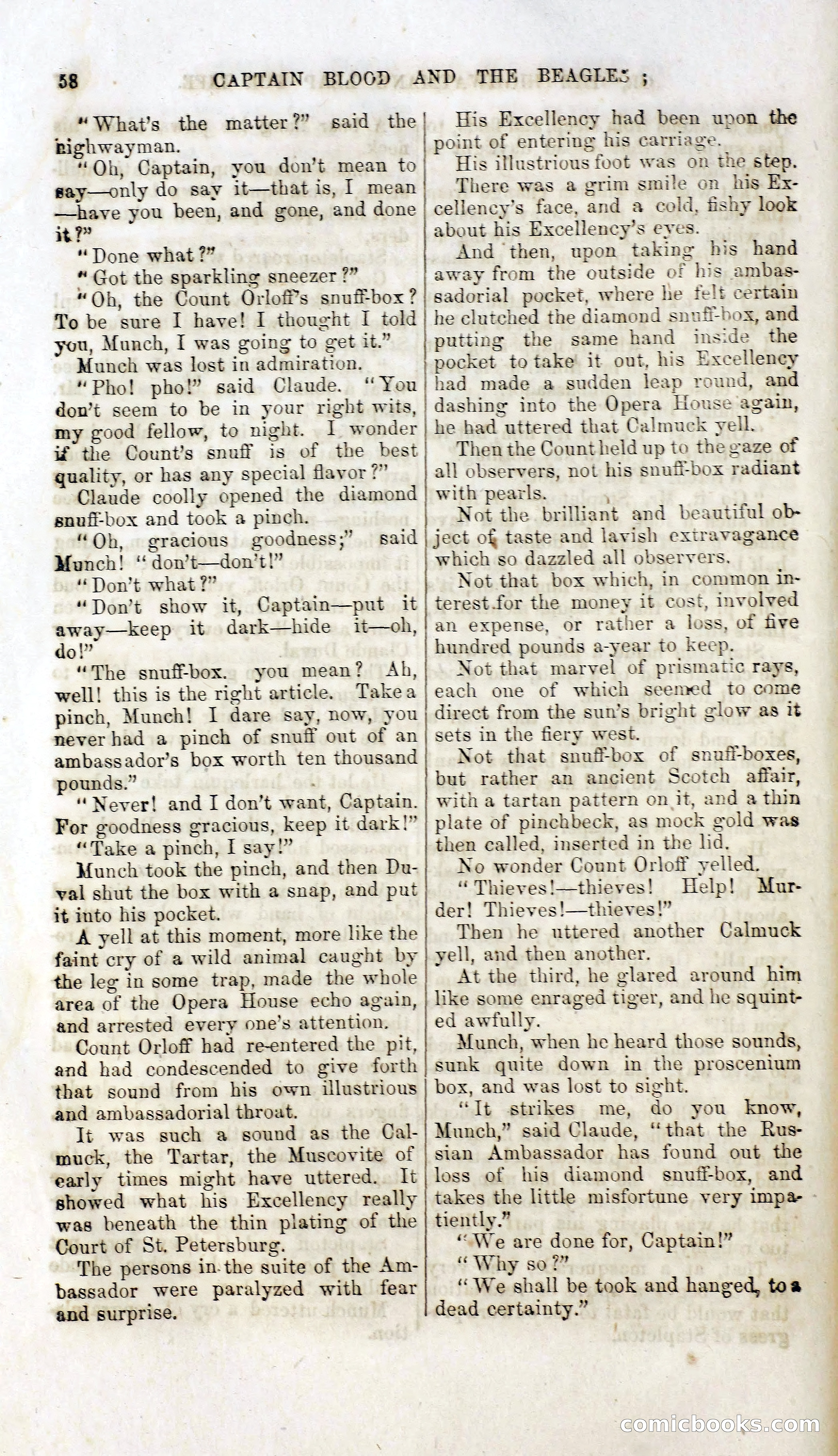 Captain Blood and the Beagles; or, The Highwayman's Leap for Life — page 42 of 82