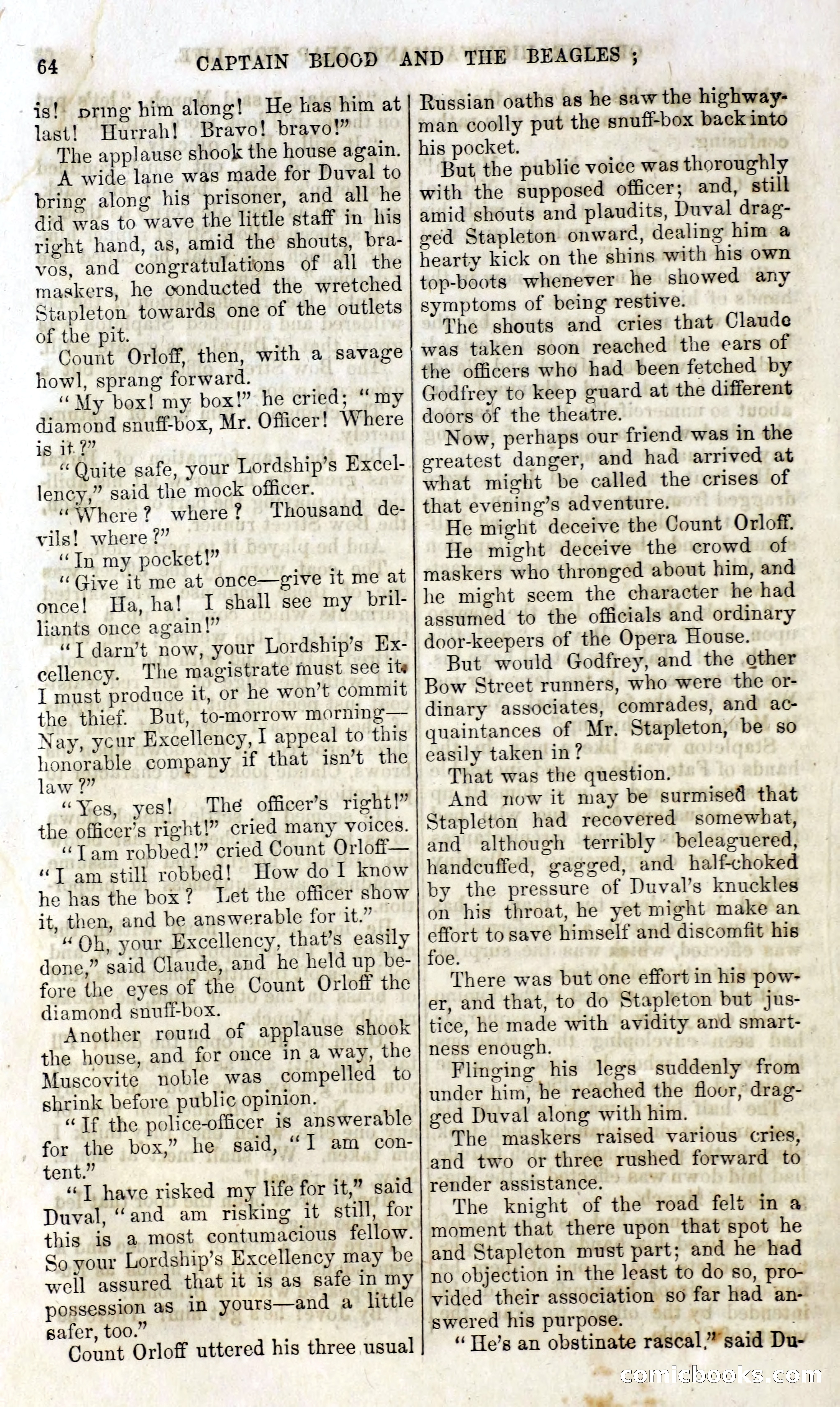 Captain Blood and the Beagles; or, The Highwayman's Leap for Life — page 48 of 82